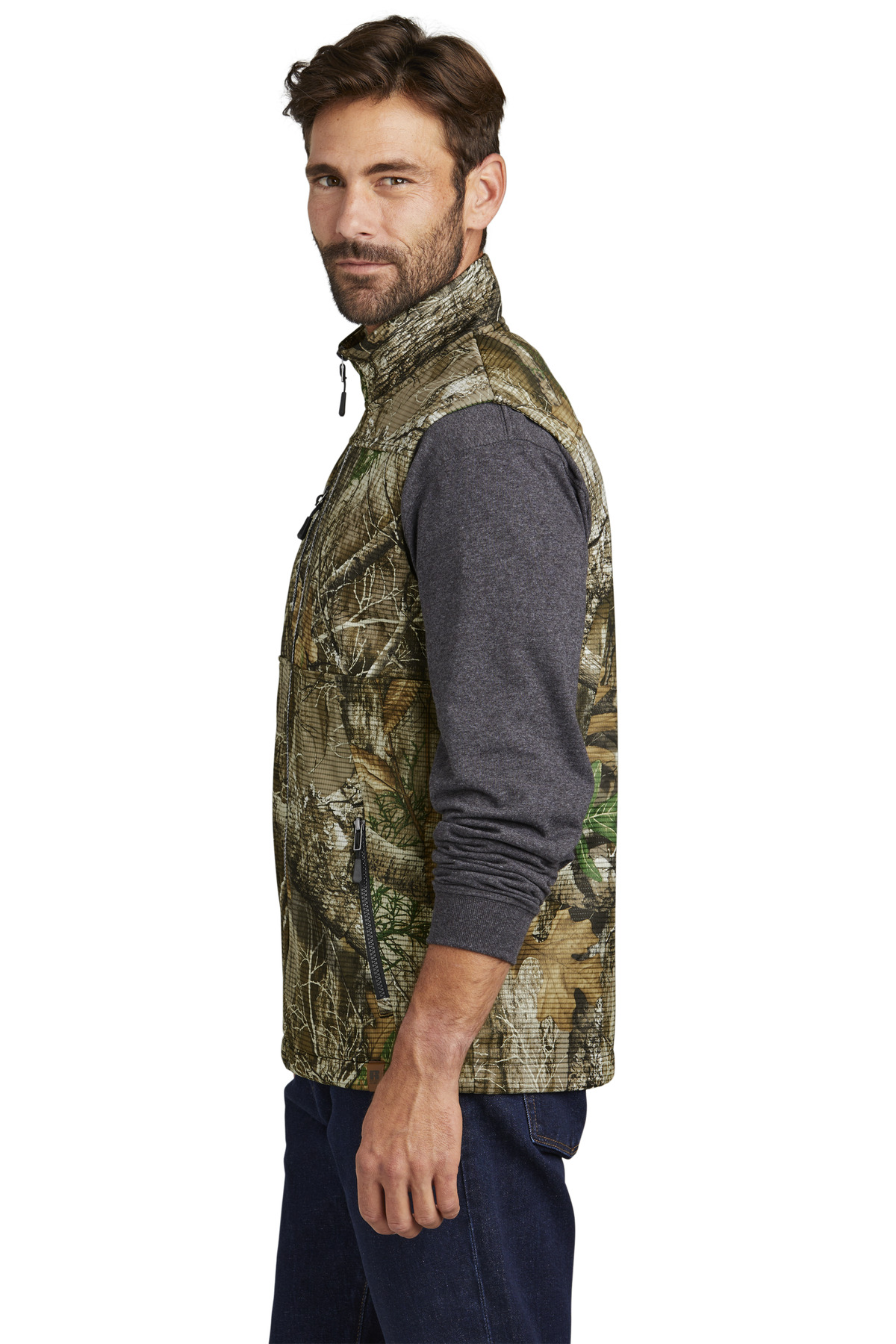 RU603 Russell Outdoors  Realtree Atlas Soft Shell Vest - Siide Image