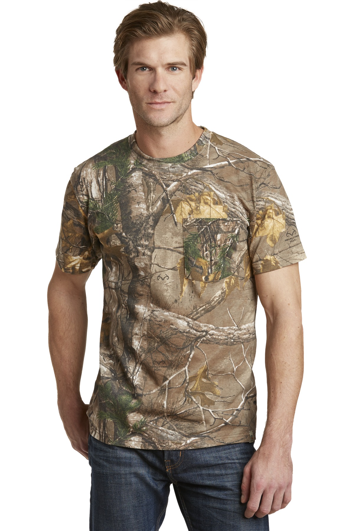 S021R Russell Outdoors ™ - Realtree Explorer 100% Cotton T-Shirt with Pocket. S021R Russell Outdoors ™ - Realtree Explorer 100% Cotton T-Shirt with Pocket.