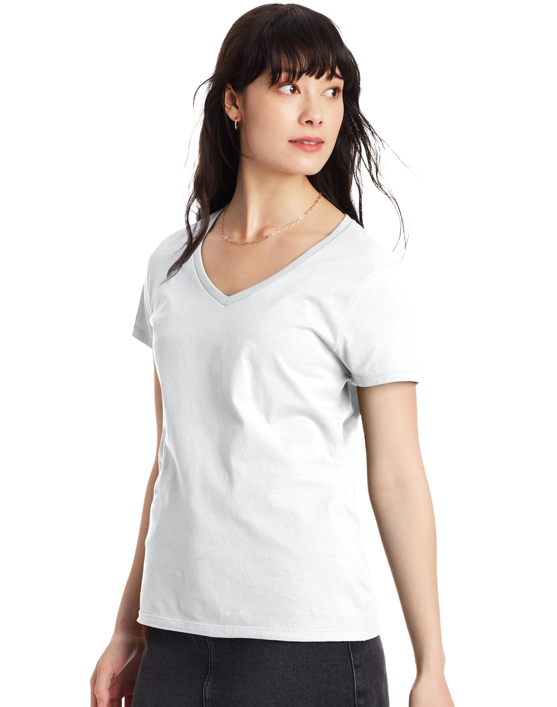 S04V Hanes Perfect-T Women’s V-Neck T-Shirt S04V Hanes Perfect-T Women’s V-Neck T-Shirt