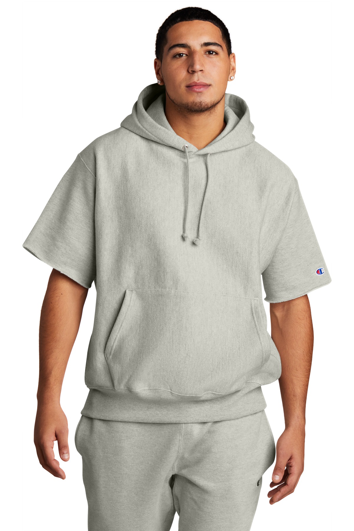 S101SS Champion Reverse Weave Short Sleeve Hooded Sweatshirt S101SS Champion Reverse Weave Short Sleeve Hooded Sweatshirt
