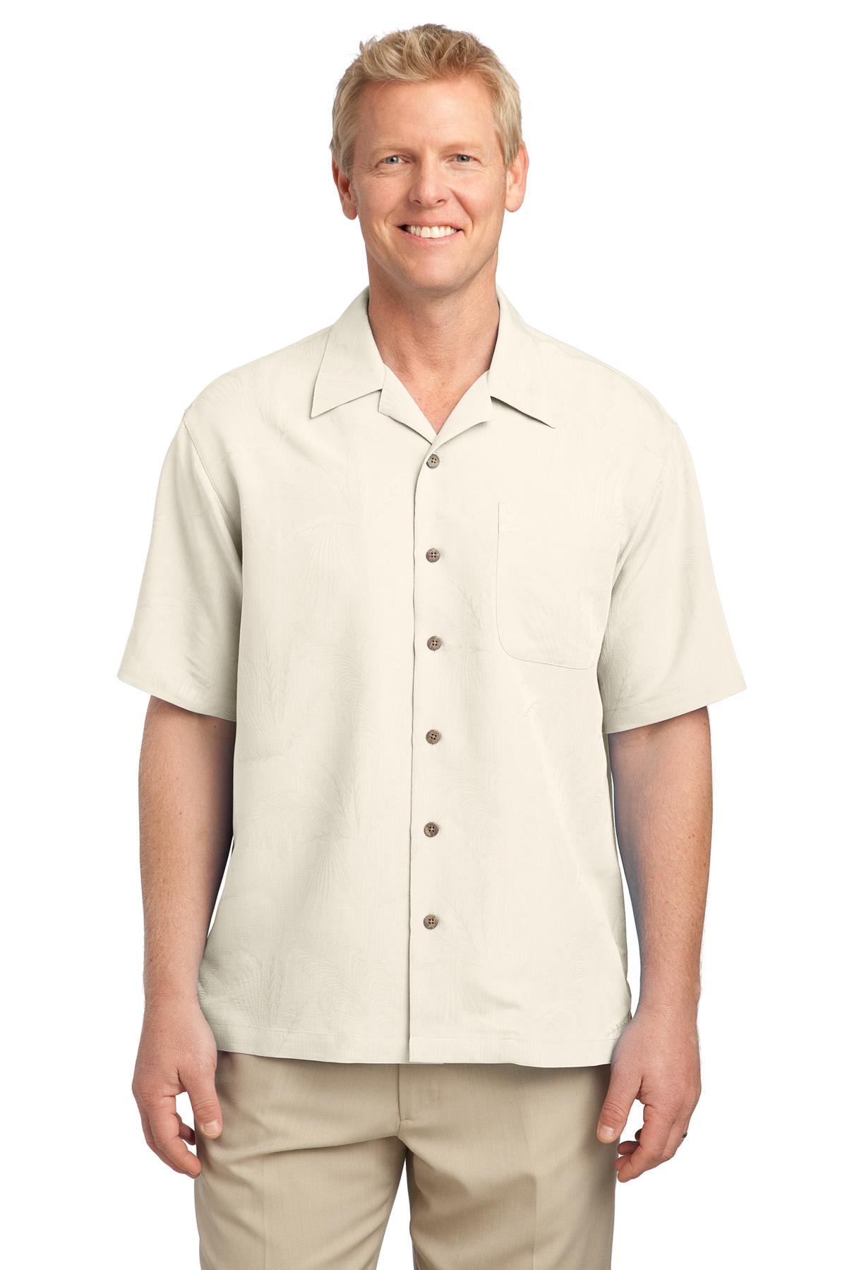 S536 Port Authority Patterned Easy Care Camp Shirt.