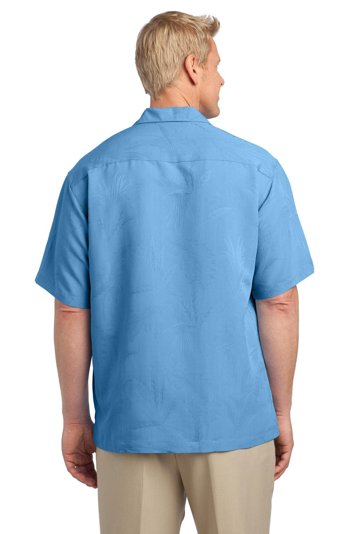 S536 Port Authority Patterned Easy Care Camp Shirt - Back Image