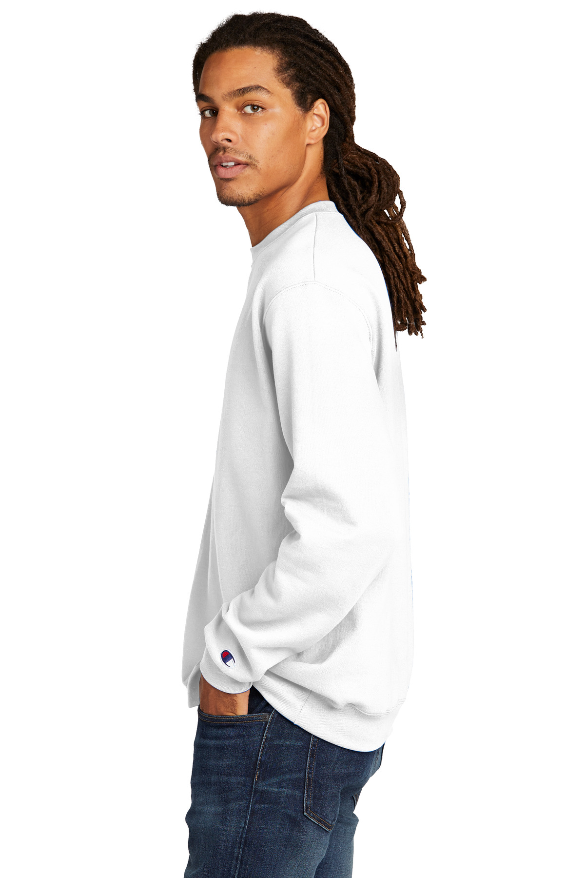 S6000 Champion Eco Fleece Crewneck SweatshirT - Siide Image