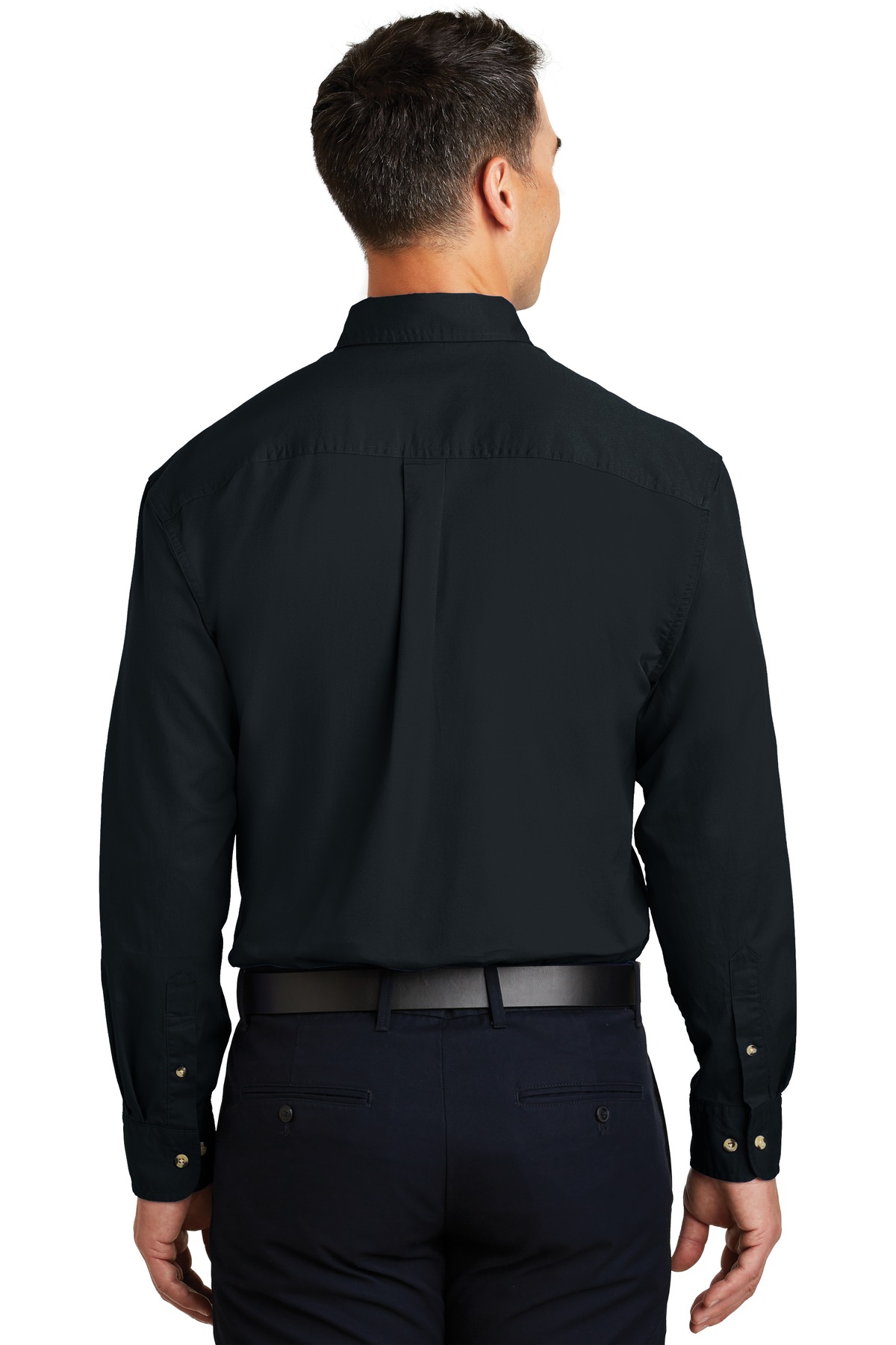 S600T Port Authority Long Sleeve Twill Shirt. - Back Image