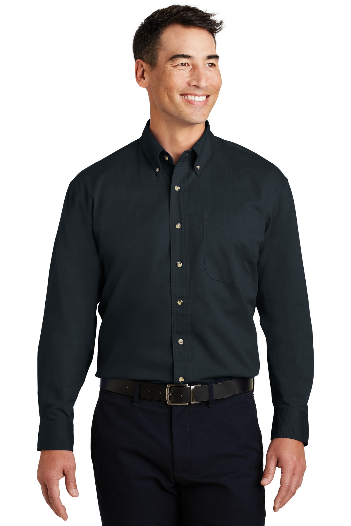 S600T Port Authority Long Sleeve Twill Shirt.