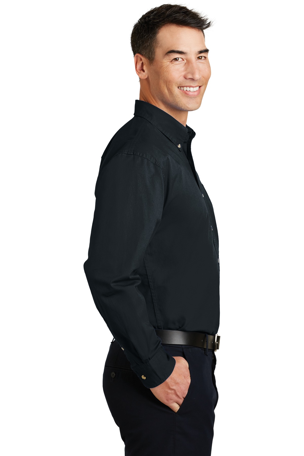 S600T Port Authority Long Sleeve Twill Shirt. - Siide Image