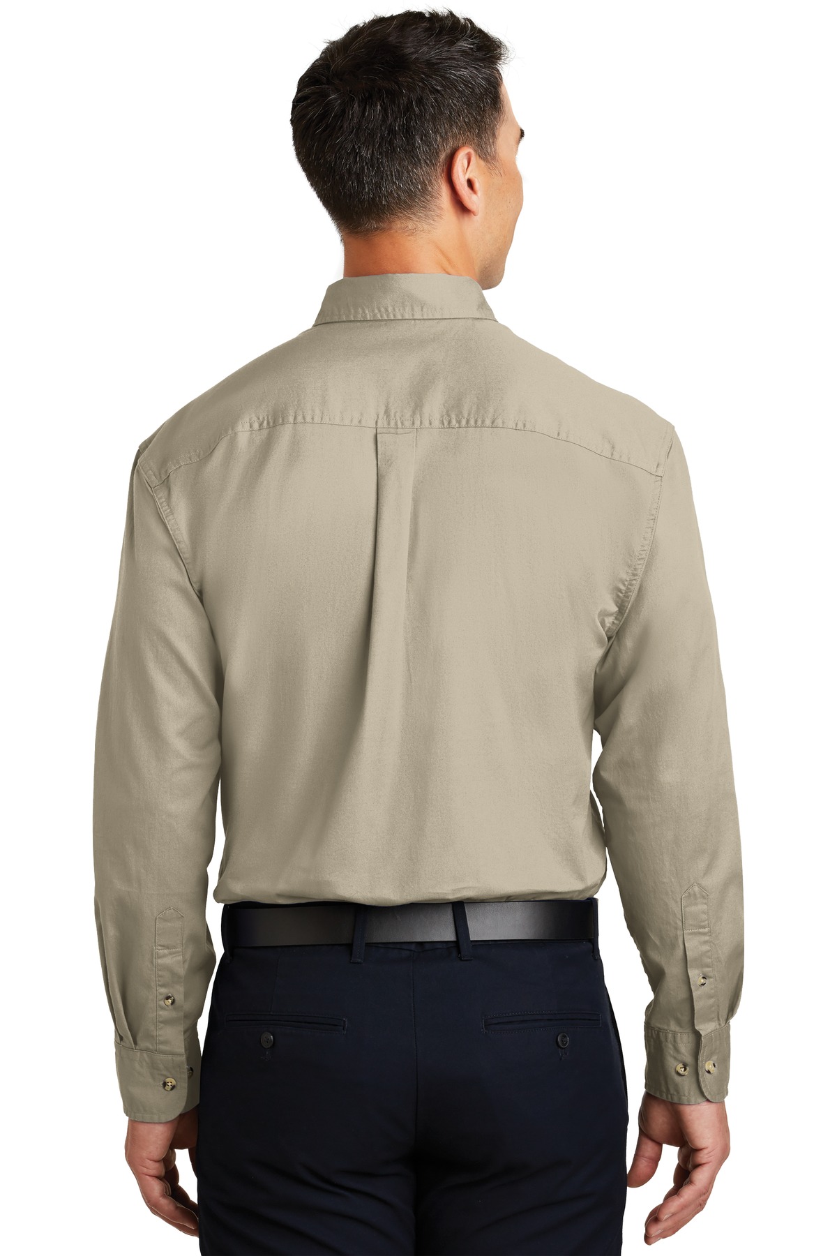 S600T Port Authority Long Sleeve Twill Shirt S600T Port Authority Long Sleeve Twill Shirt - Back Image