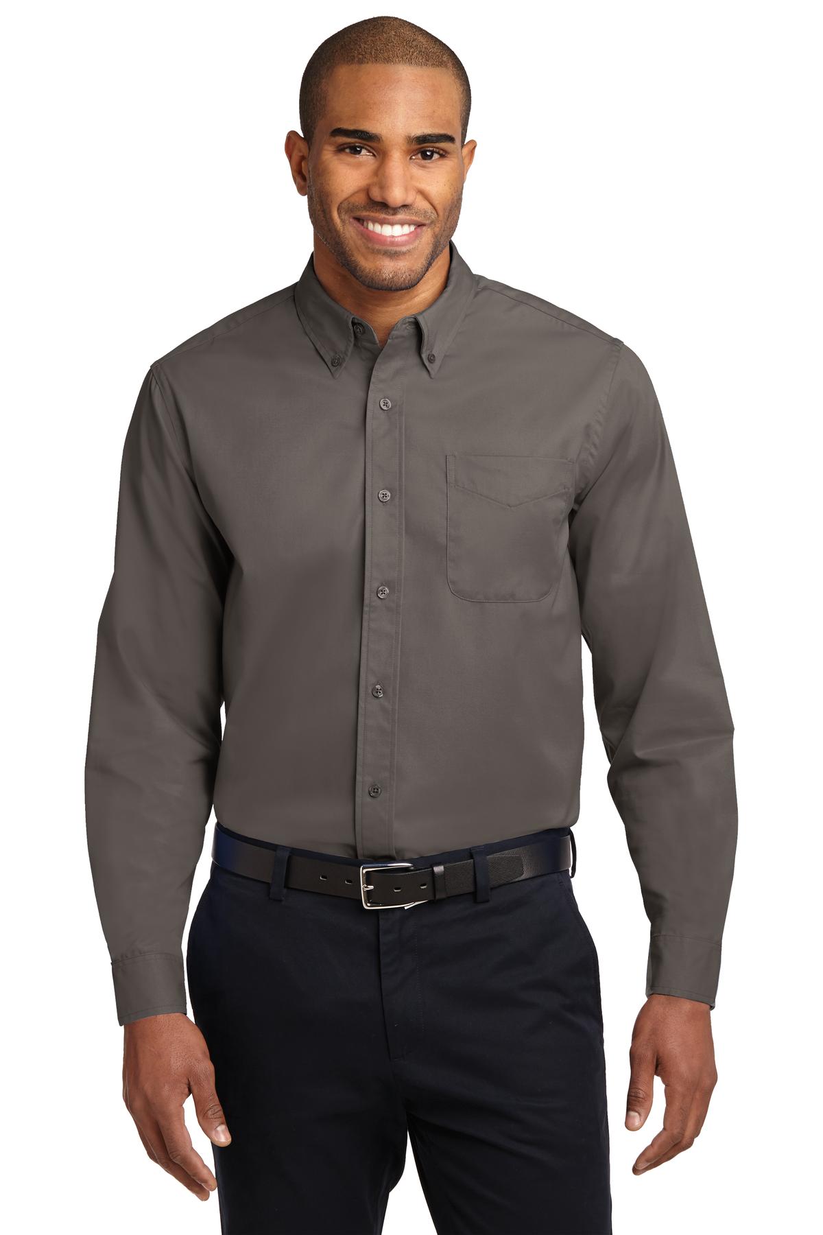 Port Authority Screen Print S608 Long Sleeve Easy Care Shirt