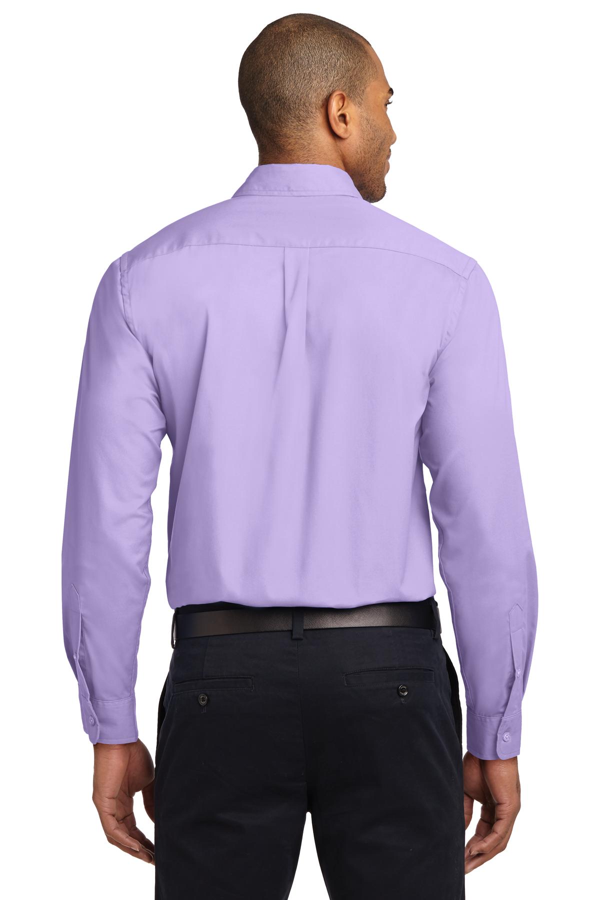 S608ES Port Authority Extended Size Long Sleeve Easy Care Shirt. S608ES Port Authority Extended Size Long Sleeve Easy Care Shirt. - Back Image