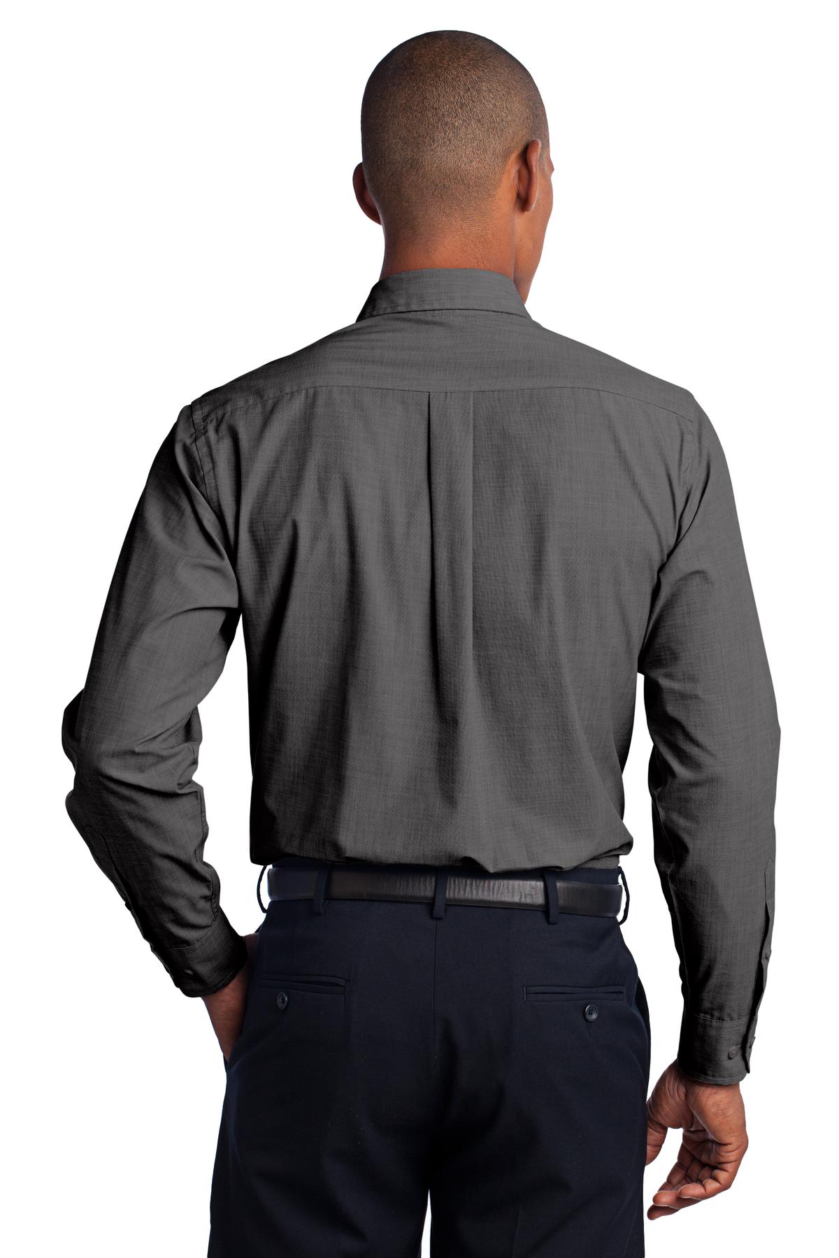 S640 Port Authority Crosshatch Easy Care Shirt. S640 Port Authority Crosshatch Easy Care Shirt. - Back Image