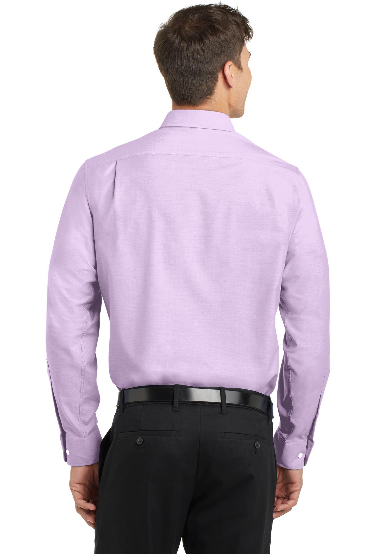 S658 Port Authority SuperPro Oxford Shirt - Back Image