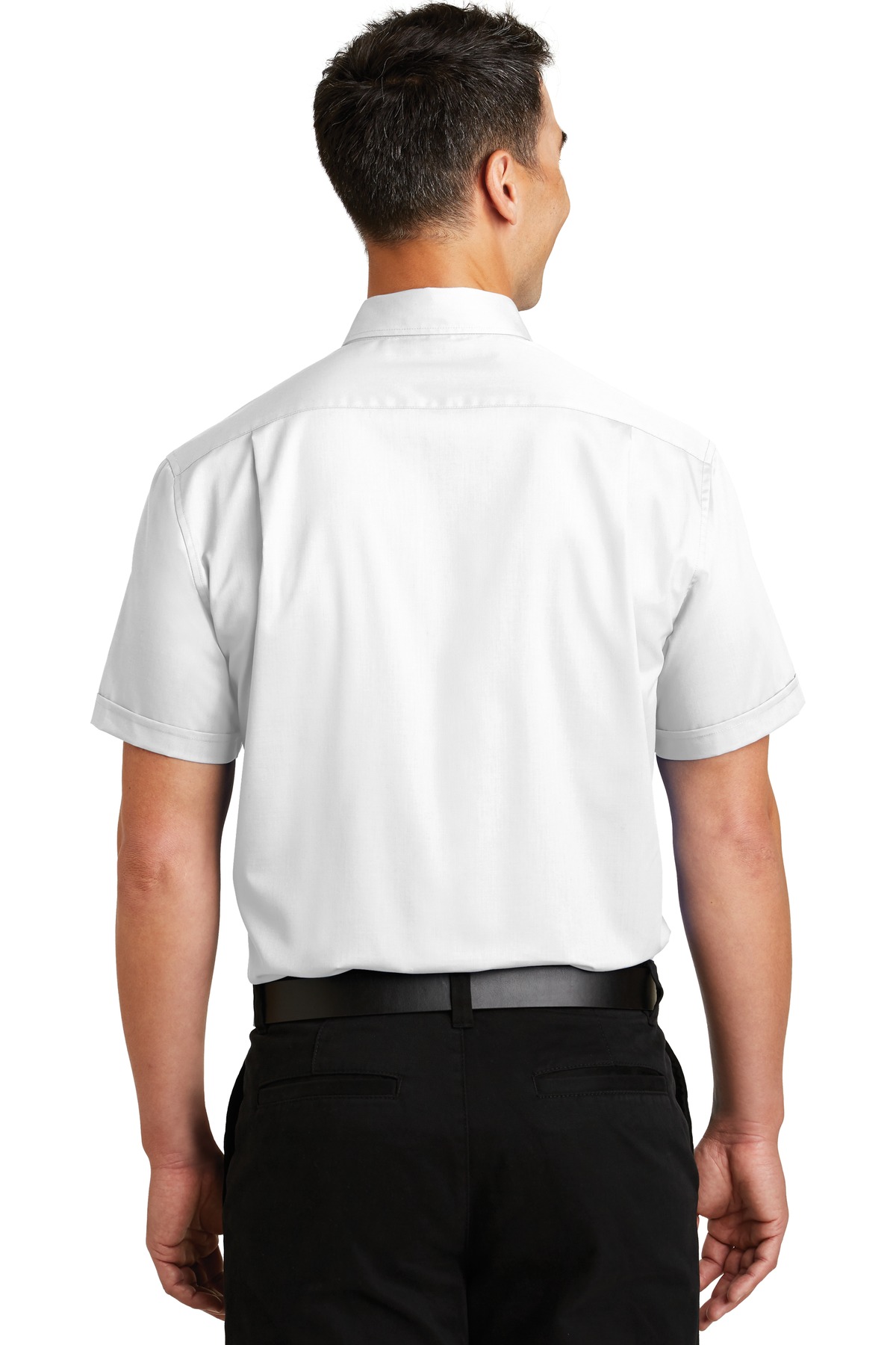 S664 Port Authority Short Sleeve SuperPro Twill Shirt. S664 Port Authority Short Sleeve SuperPro Twill Shirt. - Back Image