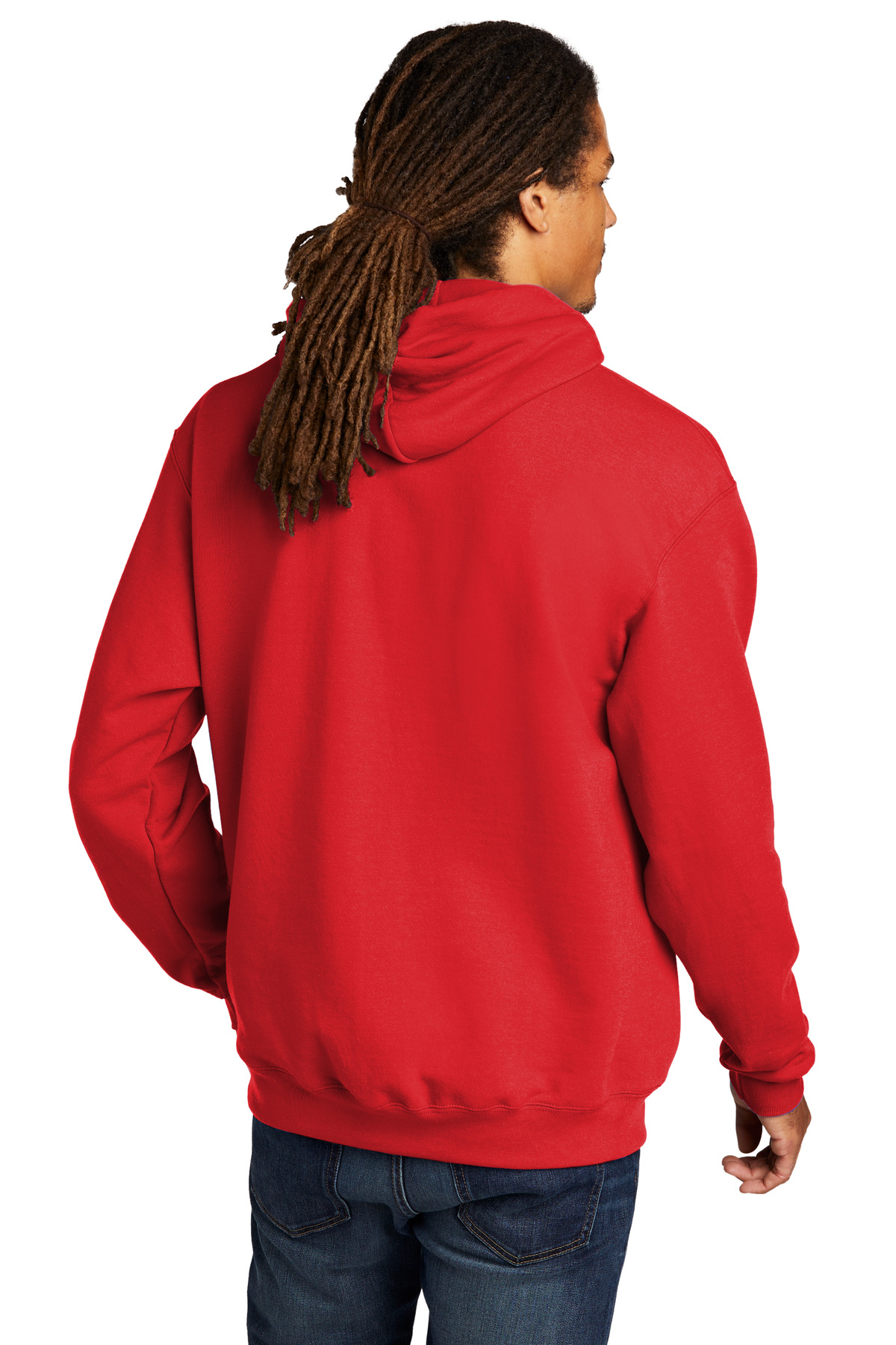 S700 Champion Double Dry Eco Hooded Sweatshirt - Back Image