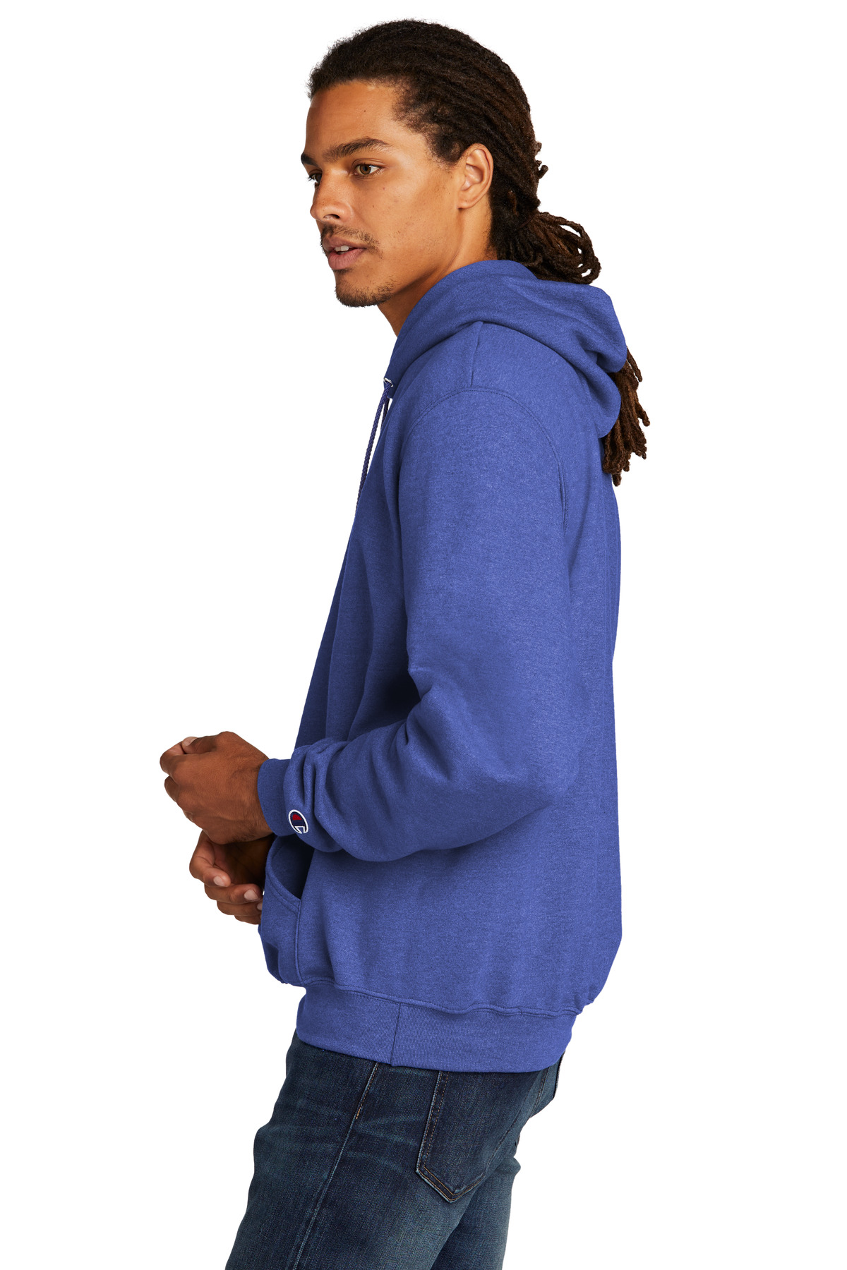 S700 Champion Double Dry Eco Hooded Sweatshirt - Siide Image