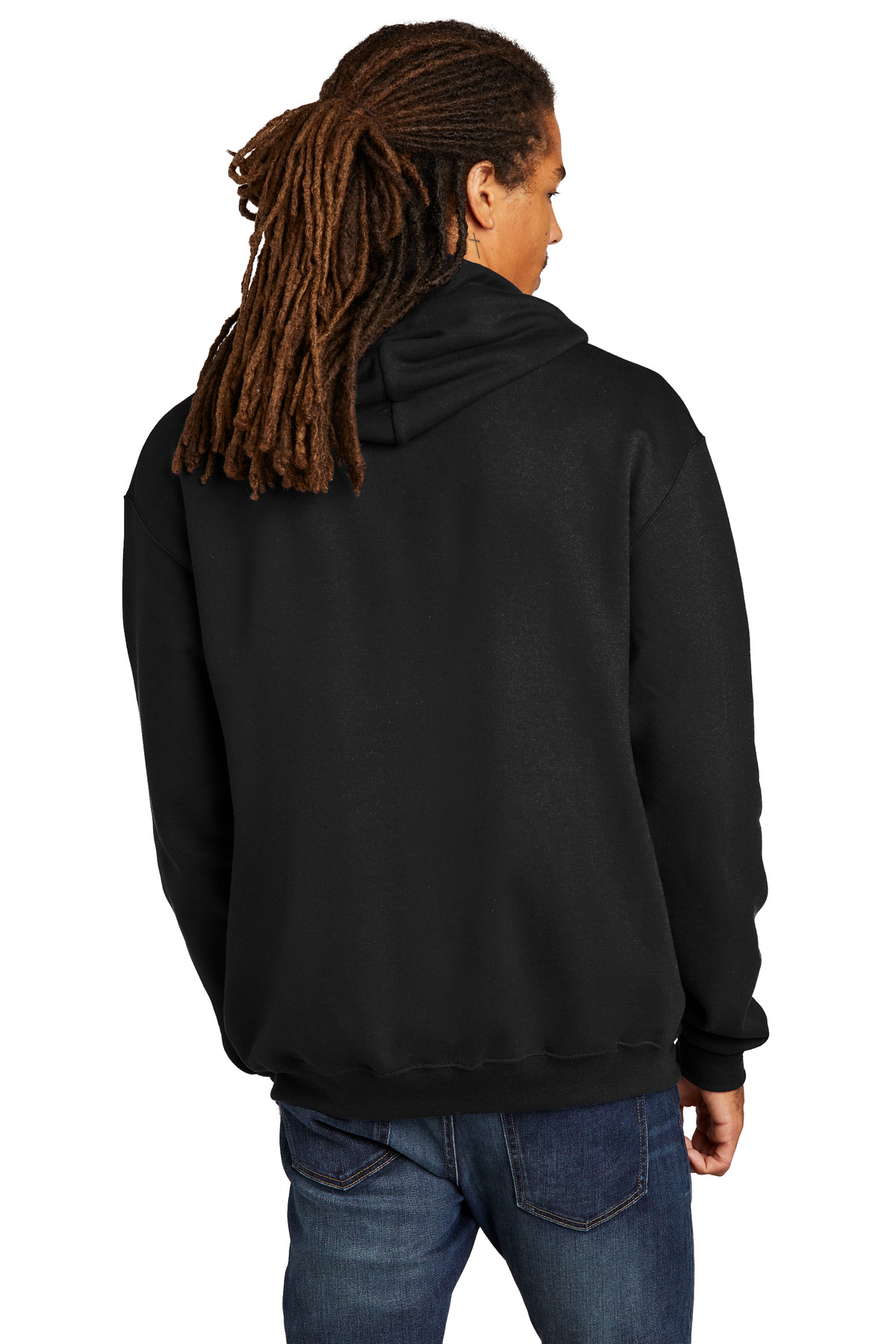 S800 Champion Double Dry Eco Full-Zip Hooded Sweatshirt - Back Image