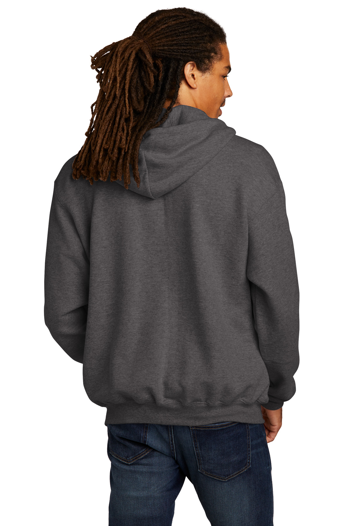 S800 Champion Double Dry Eco Full-Zip Hooded Sweatshirt - Back Image