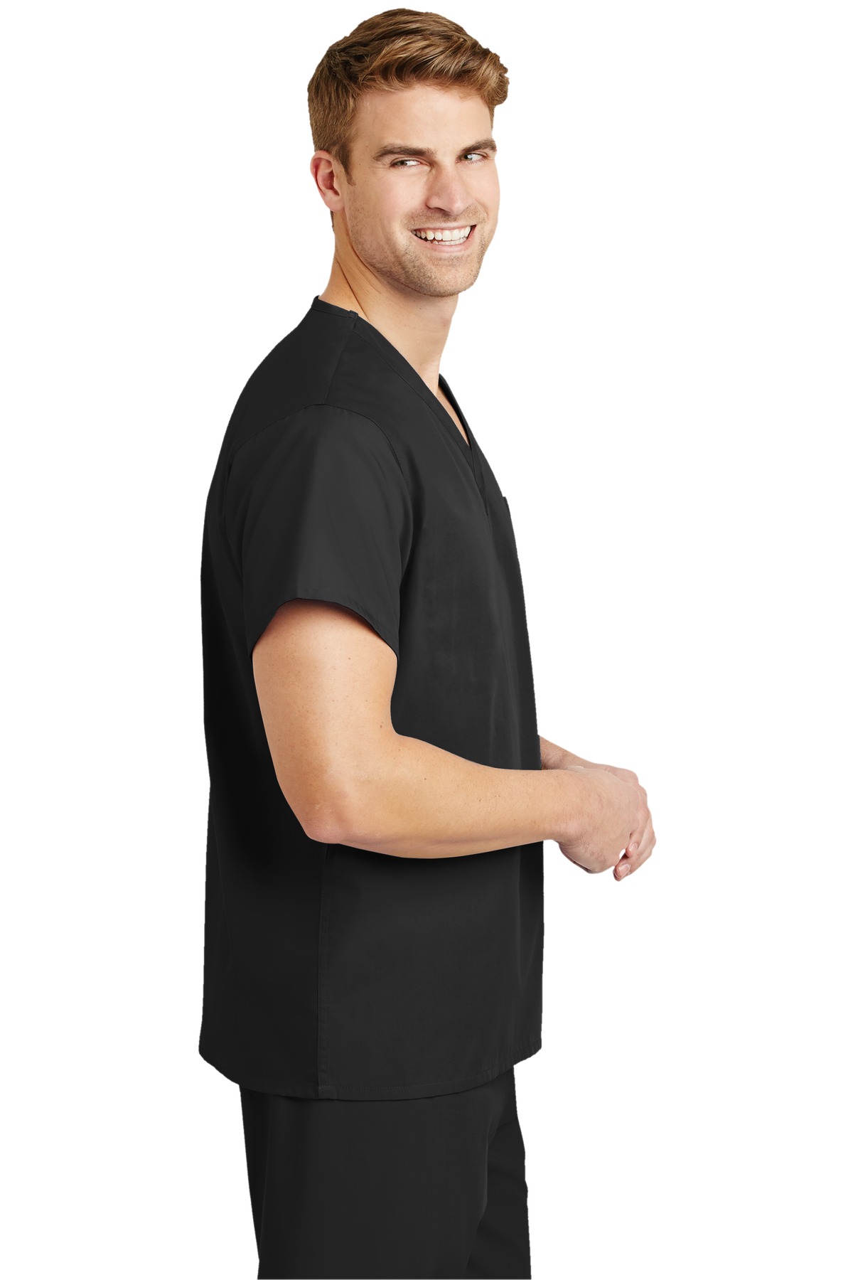 SCRUBTOP CornerStone Unisex V-neck Scrub Top SCRUBTOP CornerStone Unisex V-neck Scrub Top - Siide Image