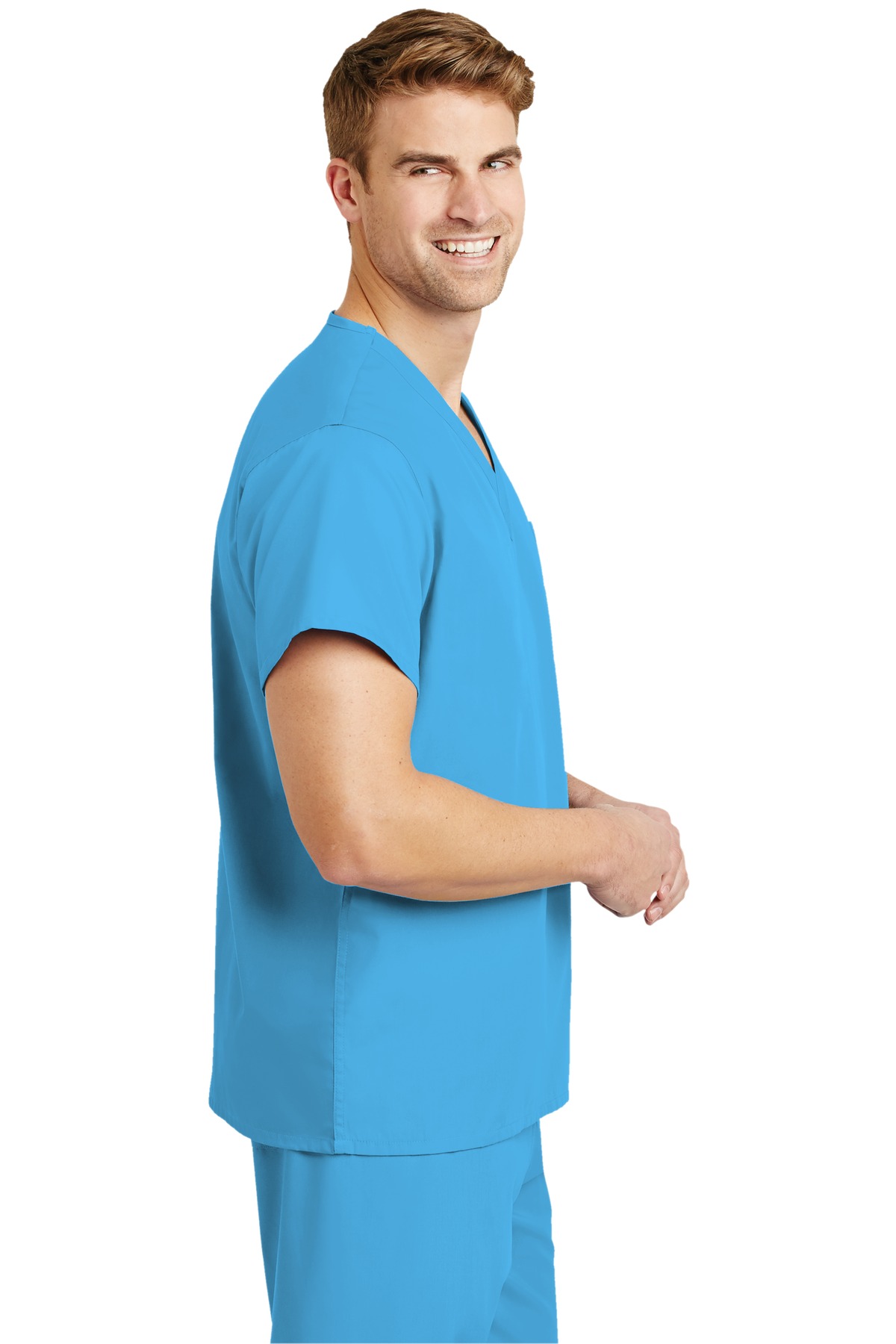 SCRUBTOP CornerStone Unisex V-neck Scrub Top - Siide Image