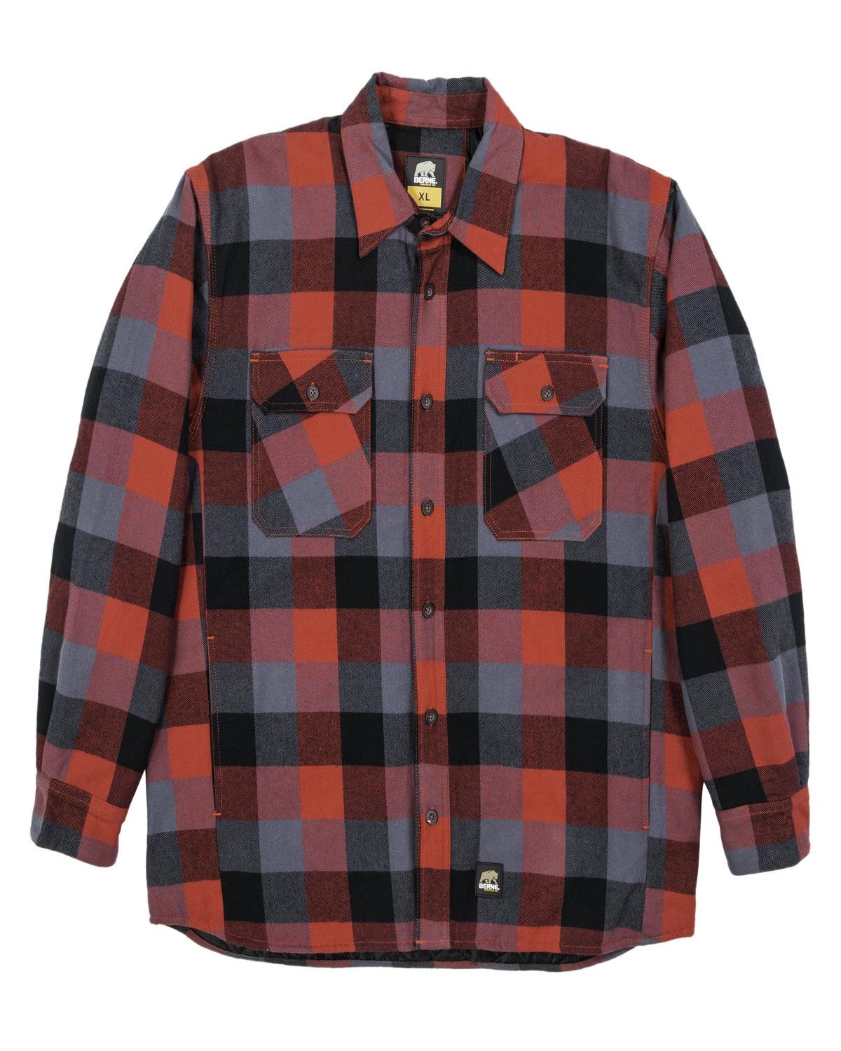 SH69T Berne Mens Tall Timber Flannel Shirt Jacket