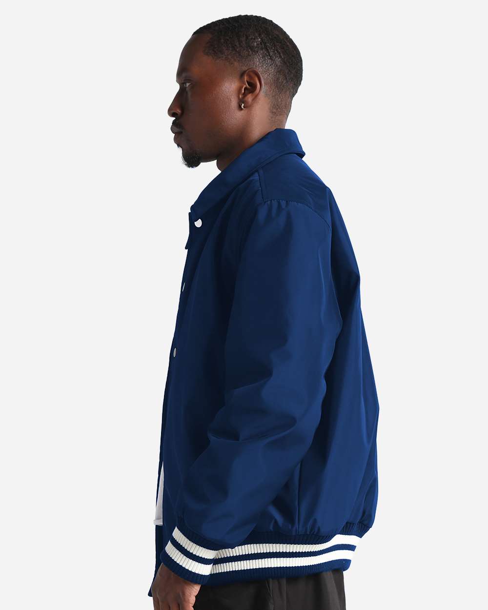 CVBJ Shaka Wear Unisex Collared Varsity Jacket CVBJ Shaka Wear Unisex Collared Varsity Jacket - Siide Image