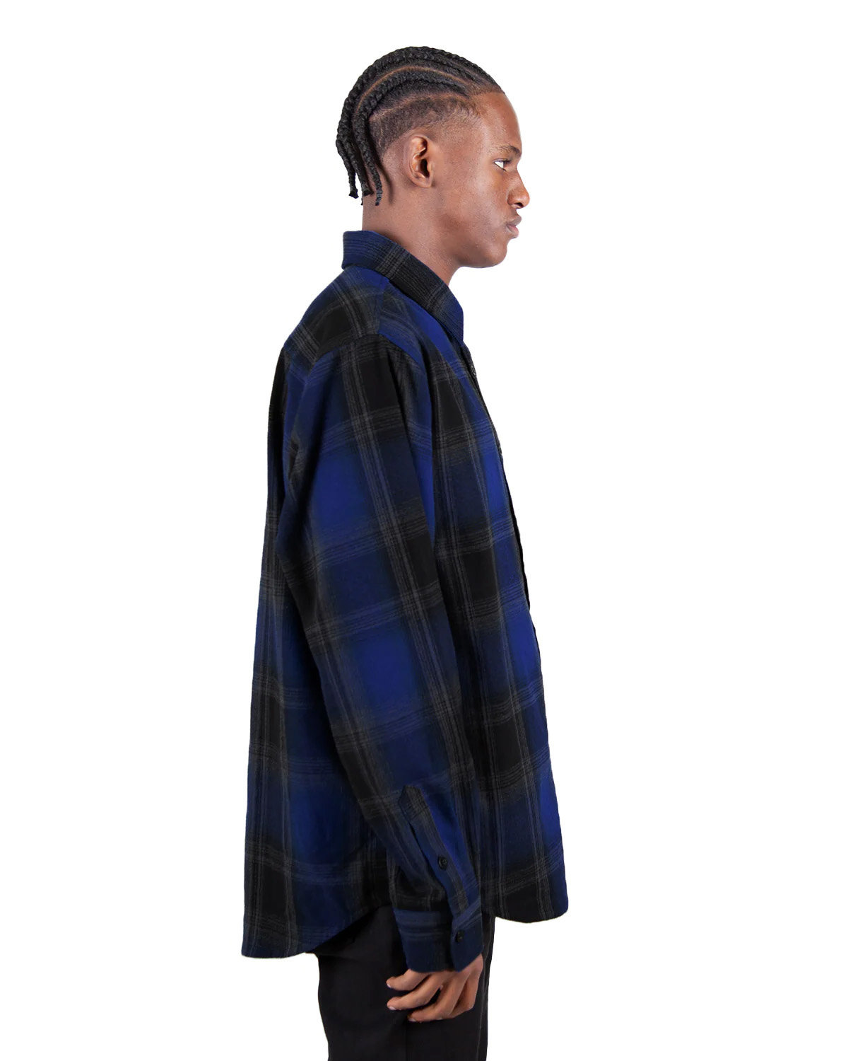 Plaid Flannel Overshirt SHHFS Shaka Wear Mens Plaid Flannel Overshirt - Siide Image