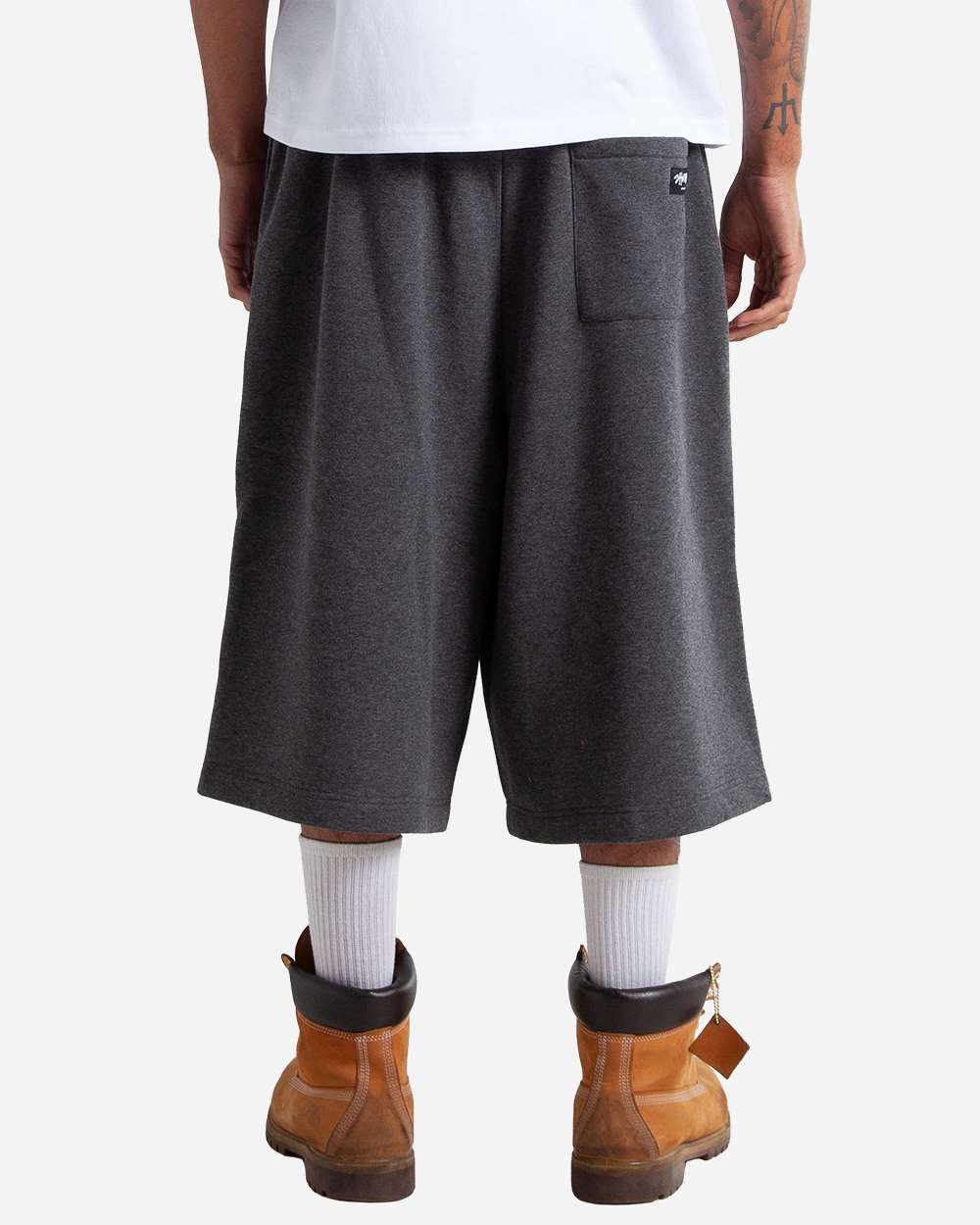 SHLFBS Shaka Wear Unisex Baggy Fleece Shorts SHLFBS Shaka Wear Unisex Baggy Fleece Shorts - Back Image