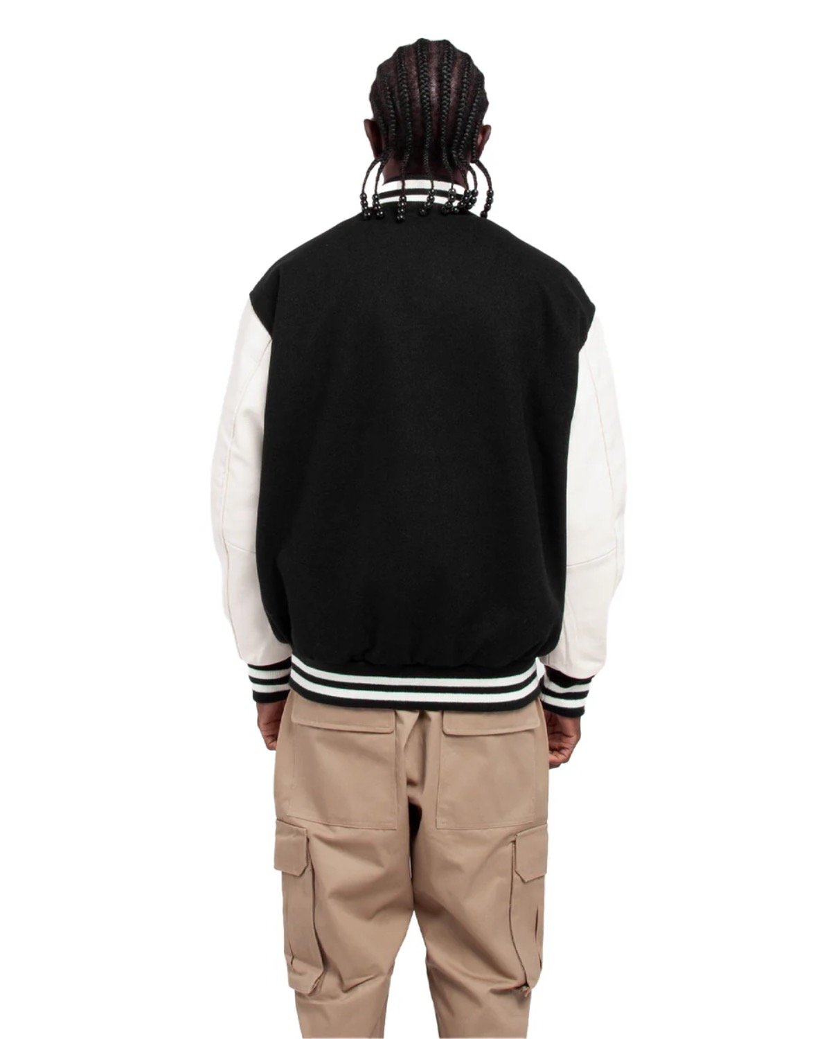 SHLLJ Shaka Wear Mens Letterman Jacket - Back Image