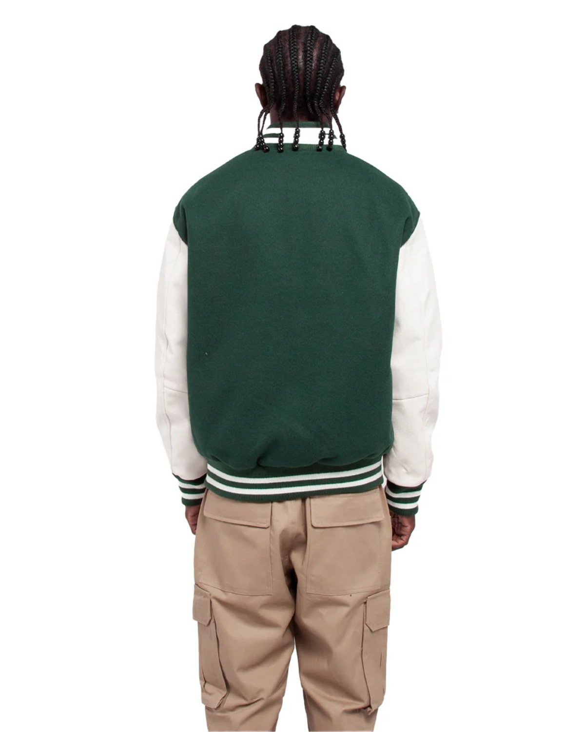 SHLLJ Shaka Wear Mens Letterman Jacket - Back Image