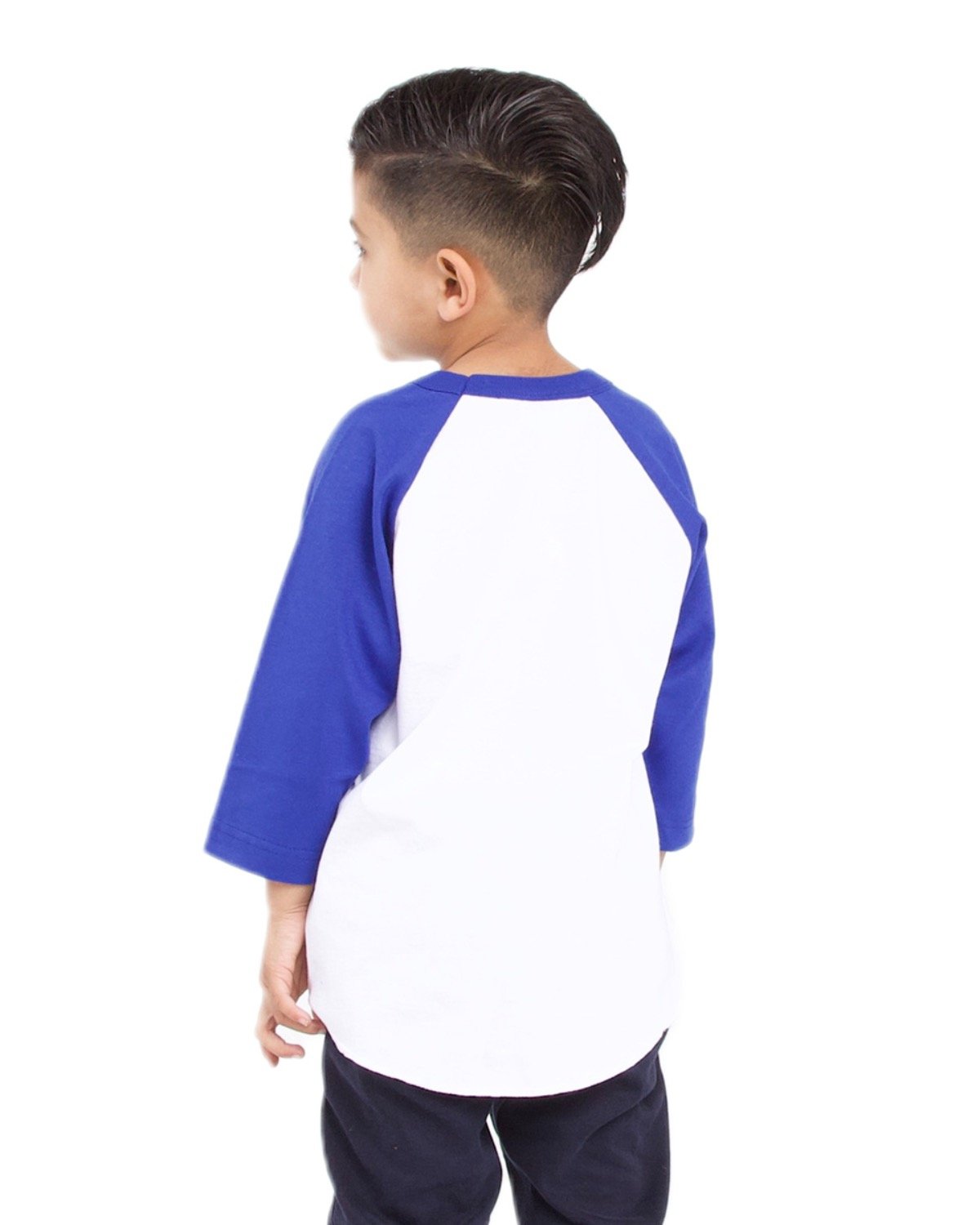 Raglan T-Shirt SHRAGY Shaka Wear Youth 6 oz., 3/4-Sleeve Raglan - Back Image