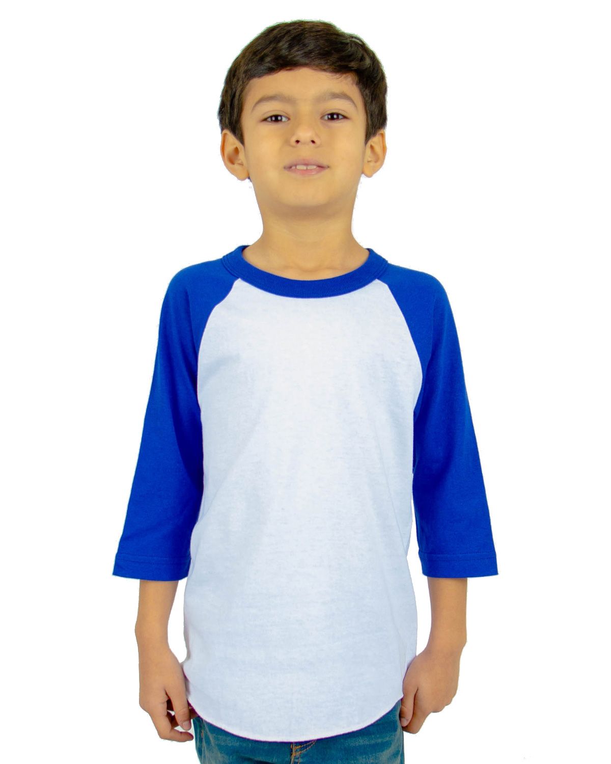 Raglan T-Shirt SHRAGY Shaka Wear Youth 6 oz., 3/4-Sleeve Raglan