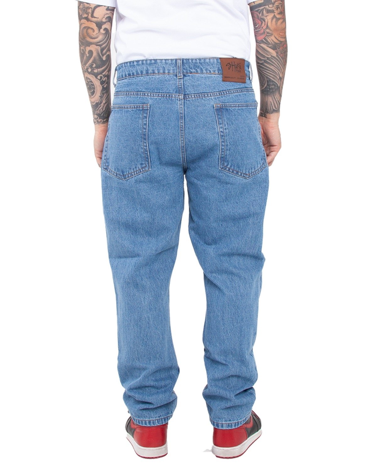 SHRDJ Shaka Wear 12 oz., Raw Denim Straight-Leg Jean Pant SHRDJ Shaka Wear 12 oz., Raw Denim Straight-Leg Jean Pant - Back Image