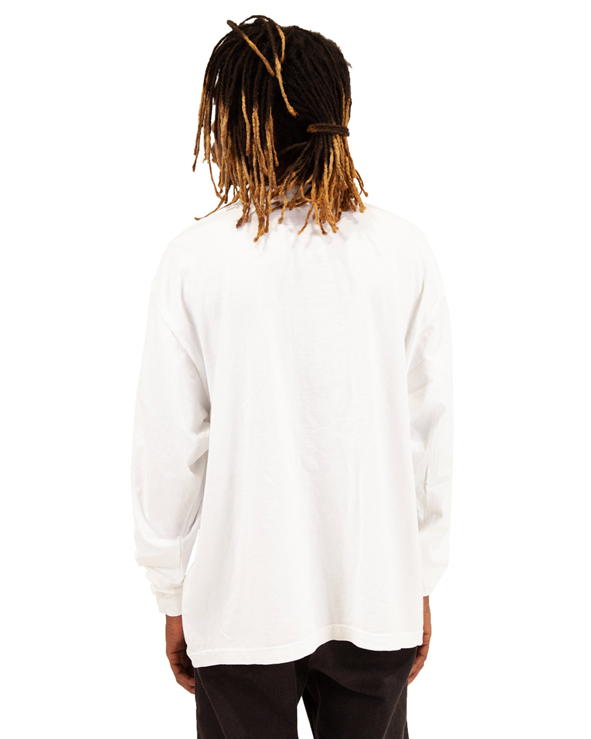 SHGDLS Shaka Wear Mens Garment Dyed Long Sleeve T-Shirt SHGDLS Shaka Wear Mens Garment Dyed Long Sleeve T-Shirt - Back Image