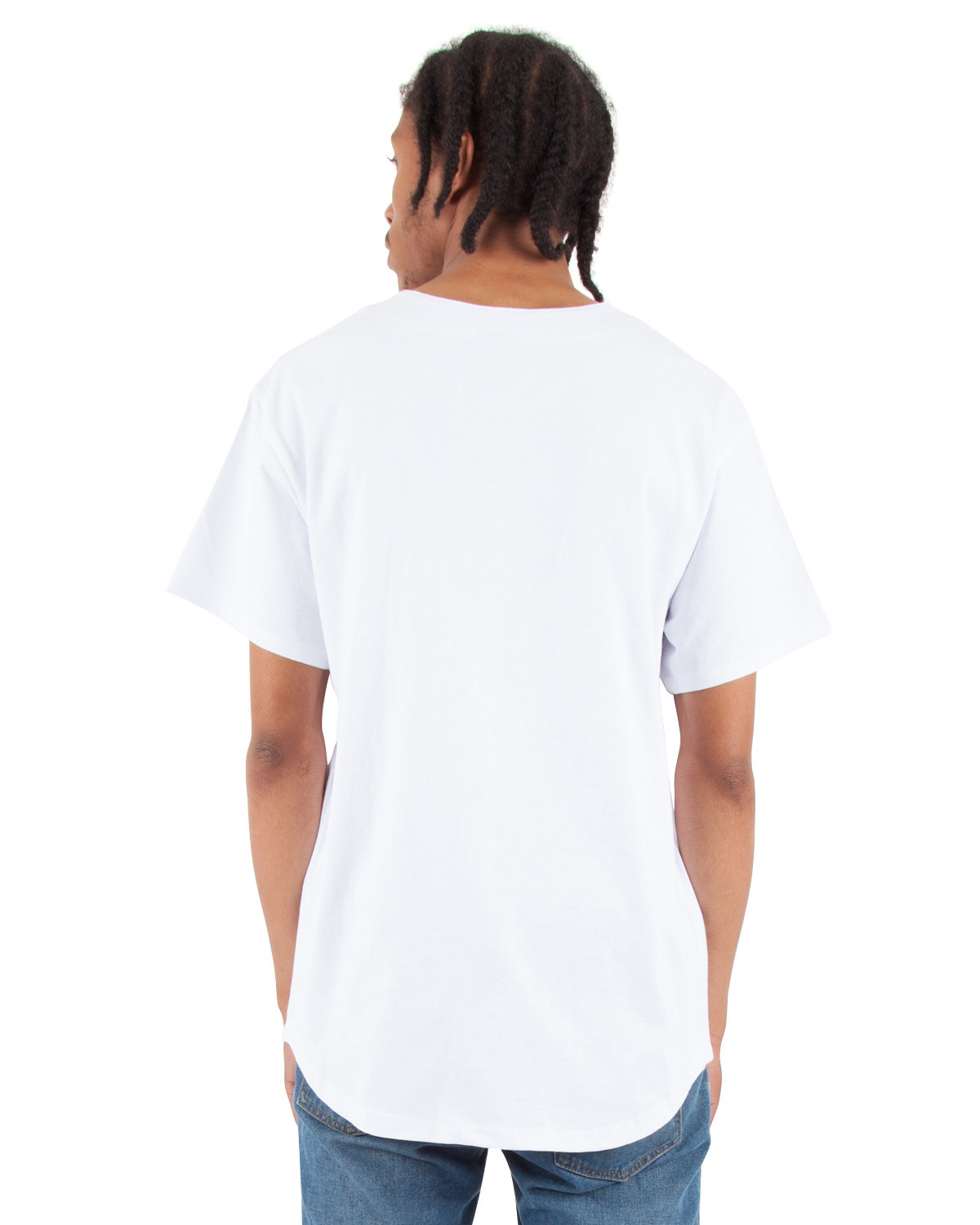 SHBBJ Shaka Wear Adult 7.5 oz., 100% US Cotton Baseball Jersey - Back Image