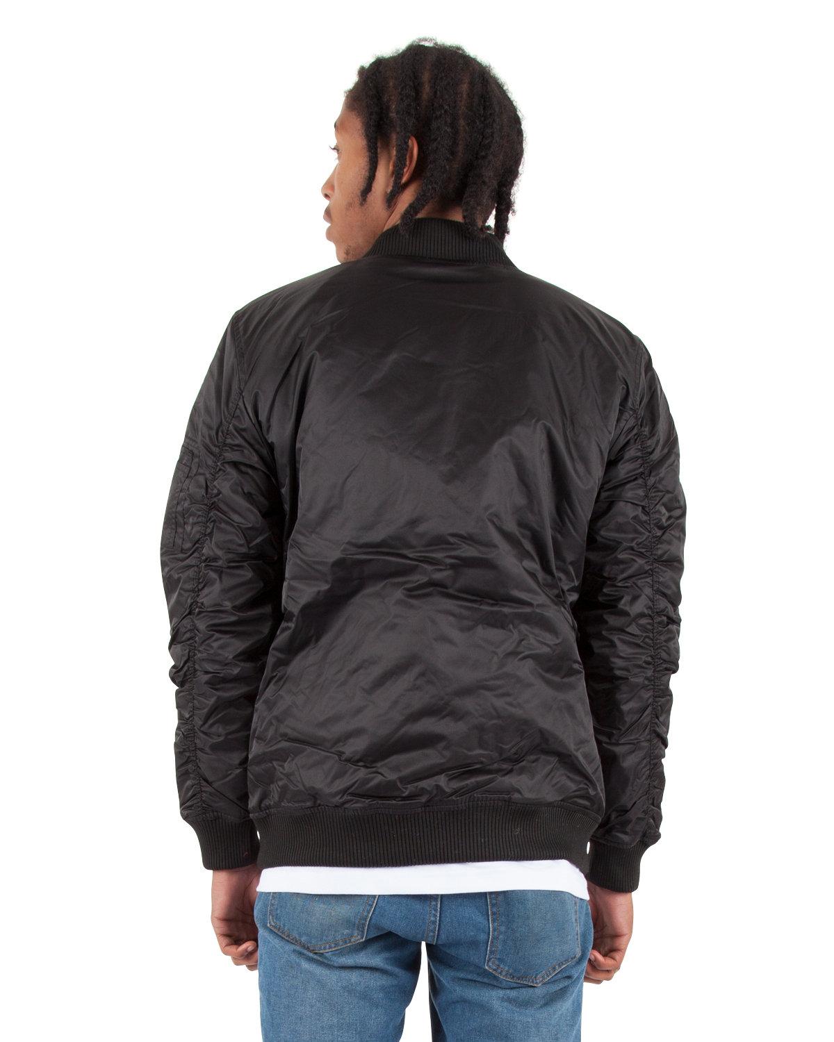 SHBJ Shaka Wear Adult Bomber Jacket - Back Image