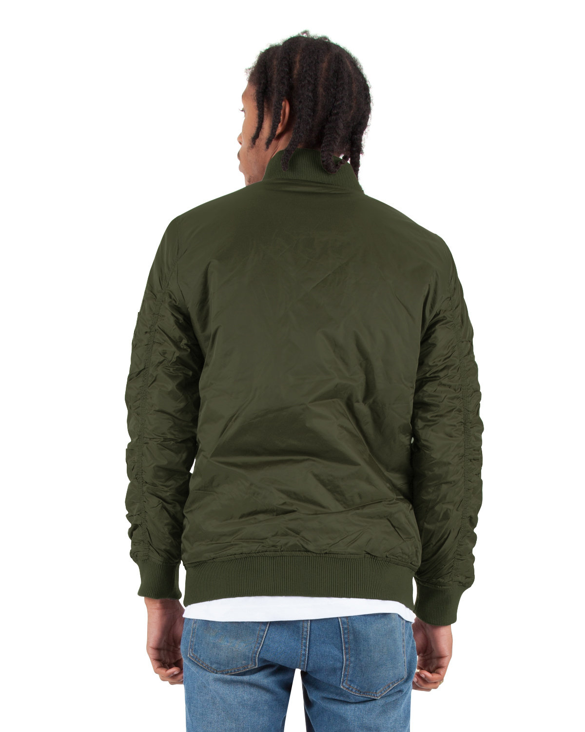 SHBJ Shaka Wear Adult Bomber Jacket - Back Image
