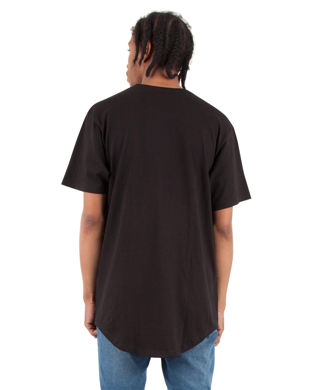 SHCLT Shaka Wear Adult 6 oz., Curved Hem Long T-Shirt SHCLT Shaka Wear Adult 6 oz., Curved Hem Long T-Shirt - Back Image