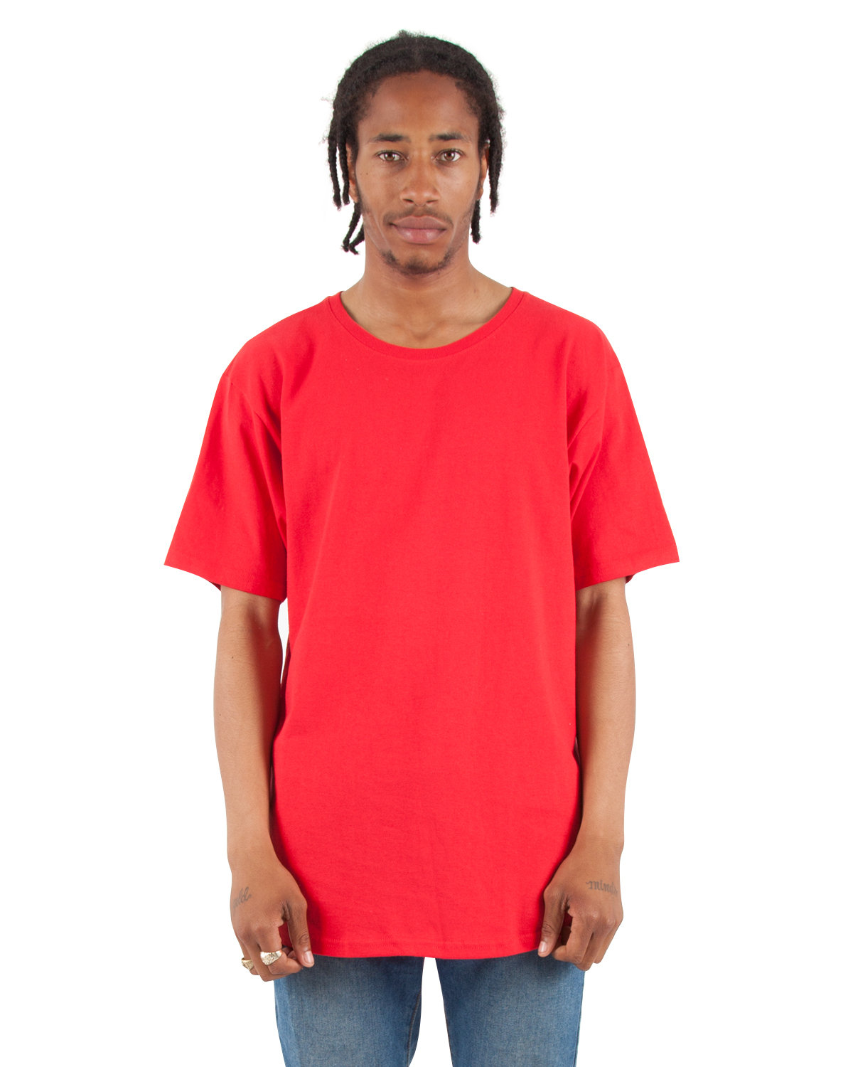 SHCLT Shaka Wear Adult 6 oz., Curved Hem Long T-Shirt