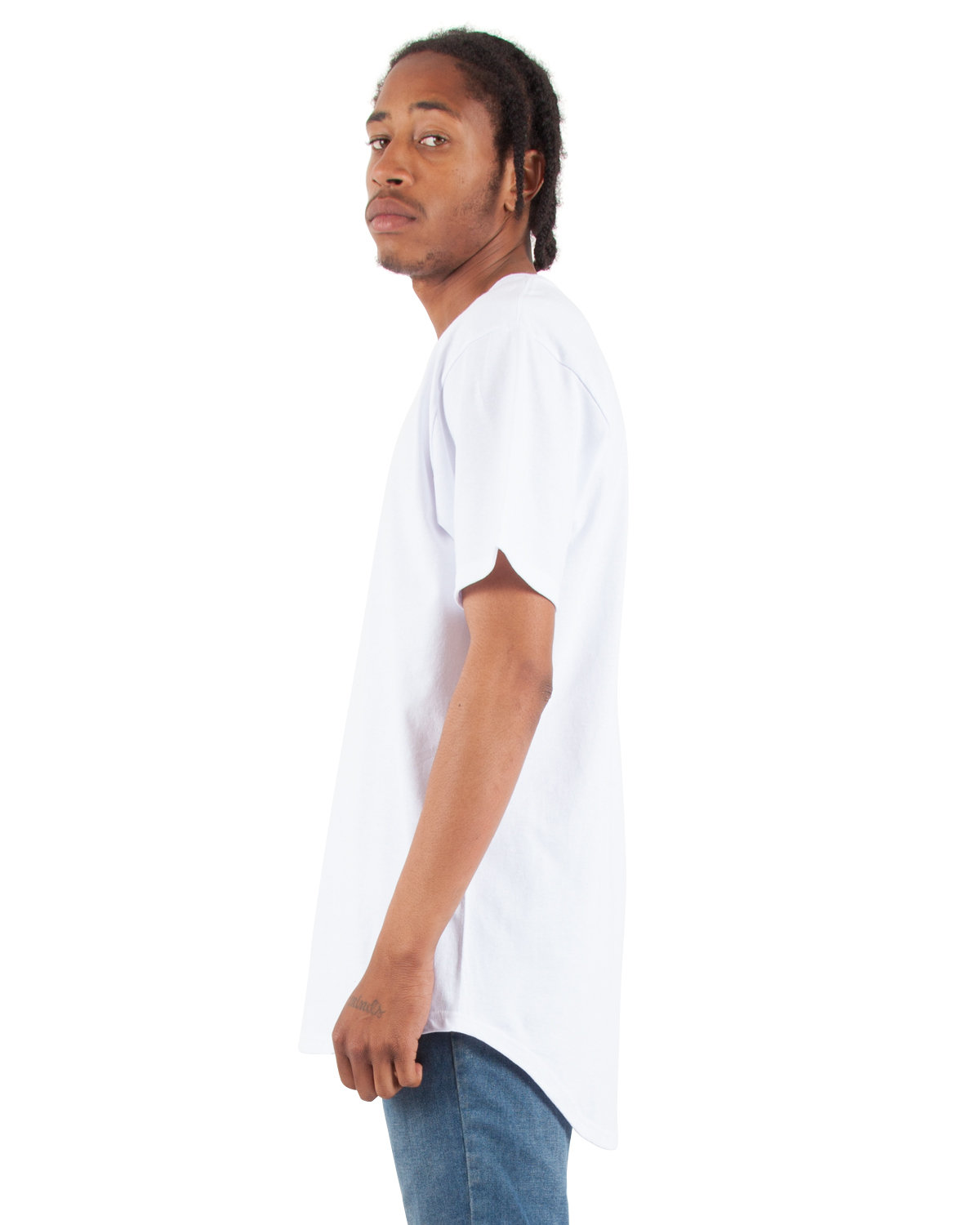 SHCLT Shaka Wear Adult 6 oz., Curved Hem Long T-Shirt - Siide Image