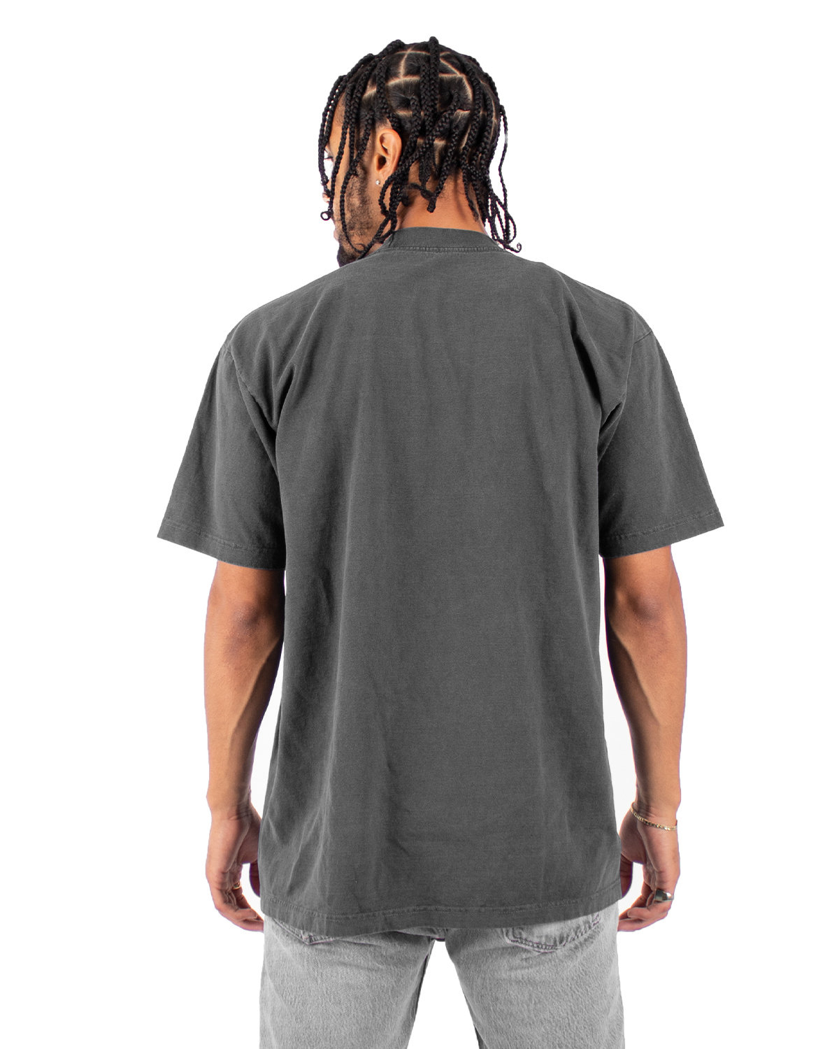 SHGD Shaka Wear Men's Garment-Dyed Crewneck T-Shirt - Back Image