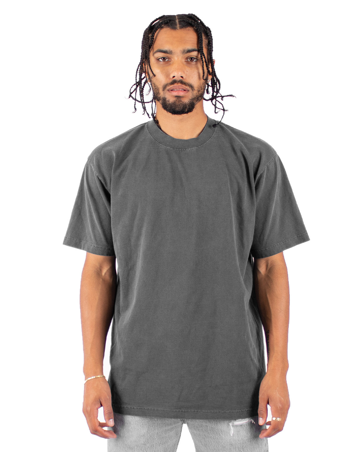 SHGD Shaka Wear Men's Garment-Dyed Crewneck T-Shirt
