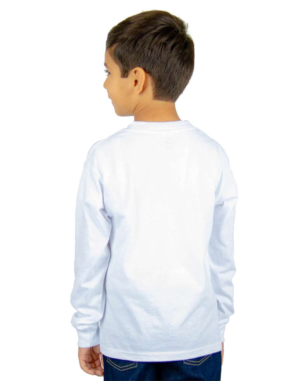 SHLSY Shaka Wear Youth 5.9 oz., Active Long-Sleeve T-Shirt - Back Image