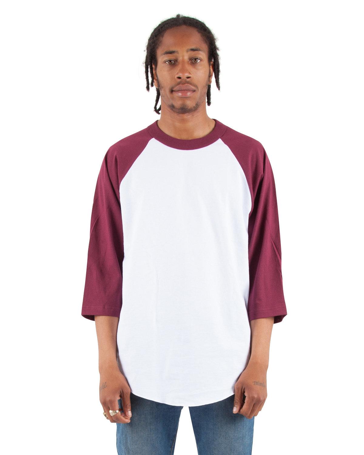 SHRAG Shaka Wear Adult 6 oz., 3/4-Sleeve Raglan T-Shirt