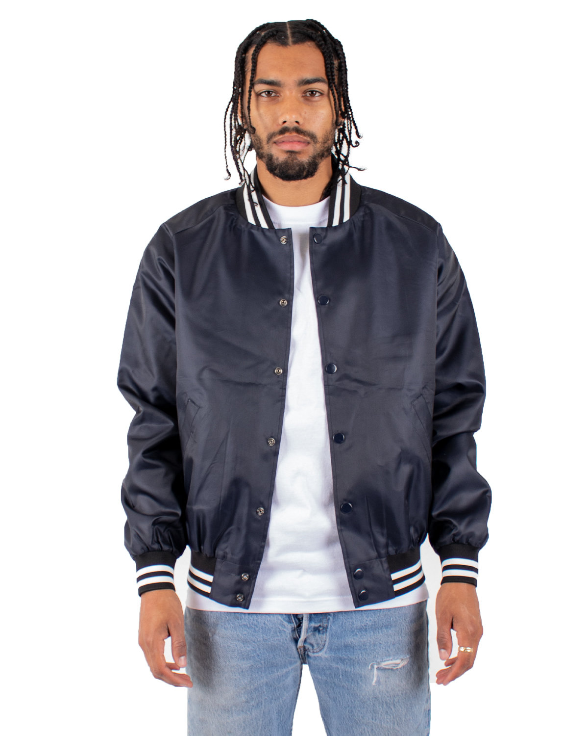 SHVBJ Shaka Wear Mens Varsity Bomber Jacket