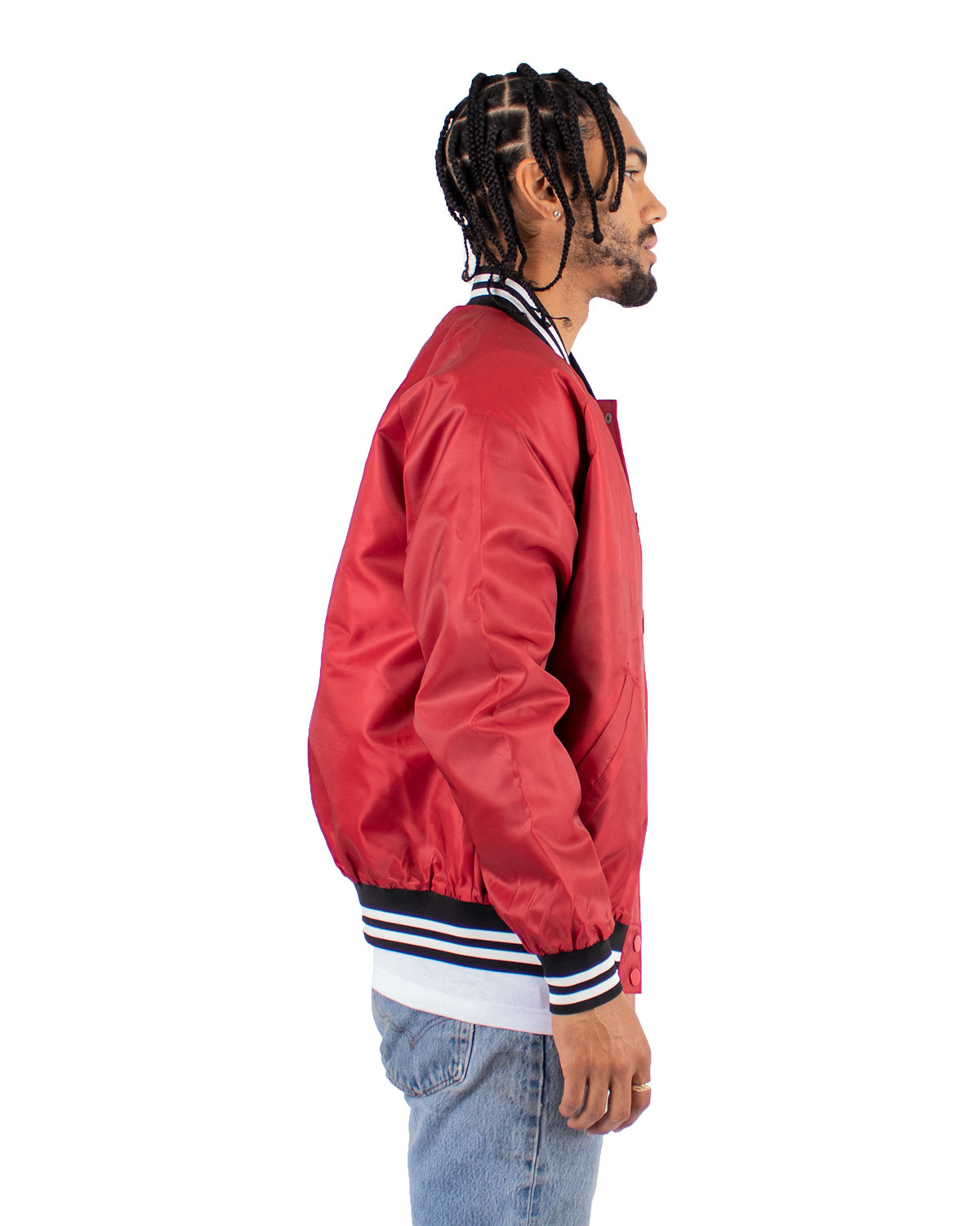 men's varsity bomber jackets SHVBJ Shaka Wear Mens Varsity Bomber Jacket - Siide Image