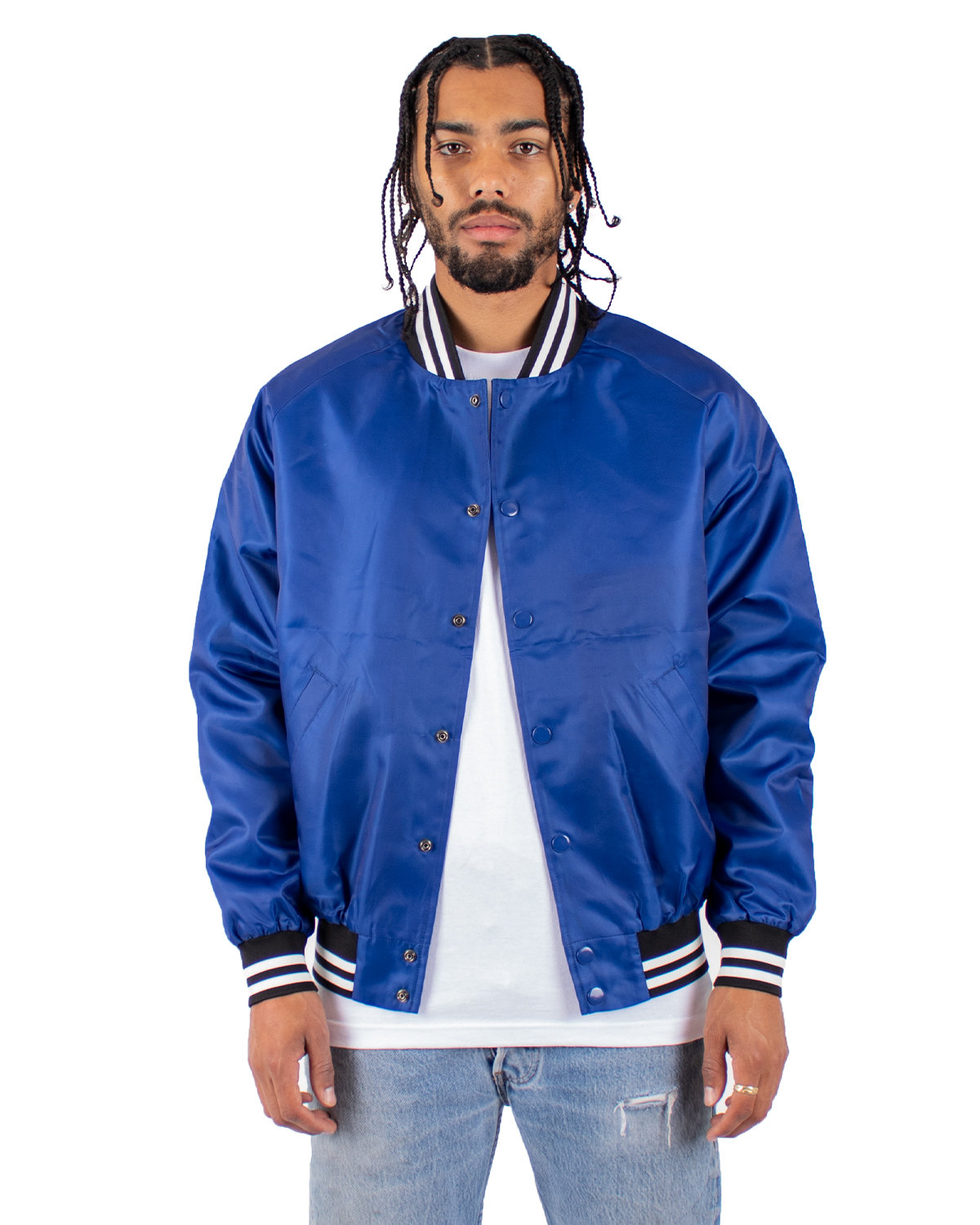 SHVBJ Shaka Wear Mens Varsity Bomber Jacket