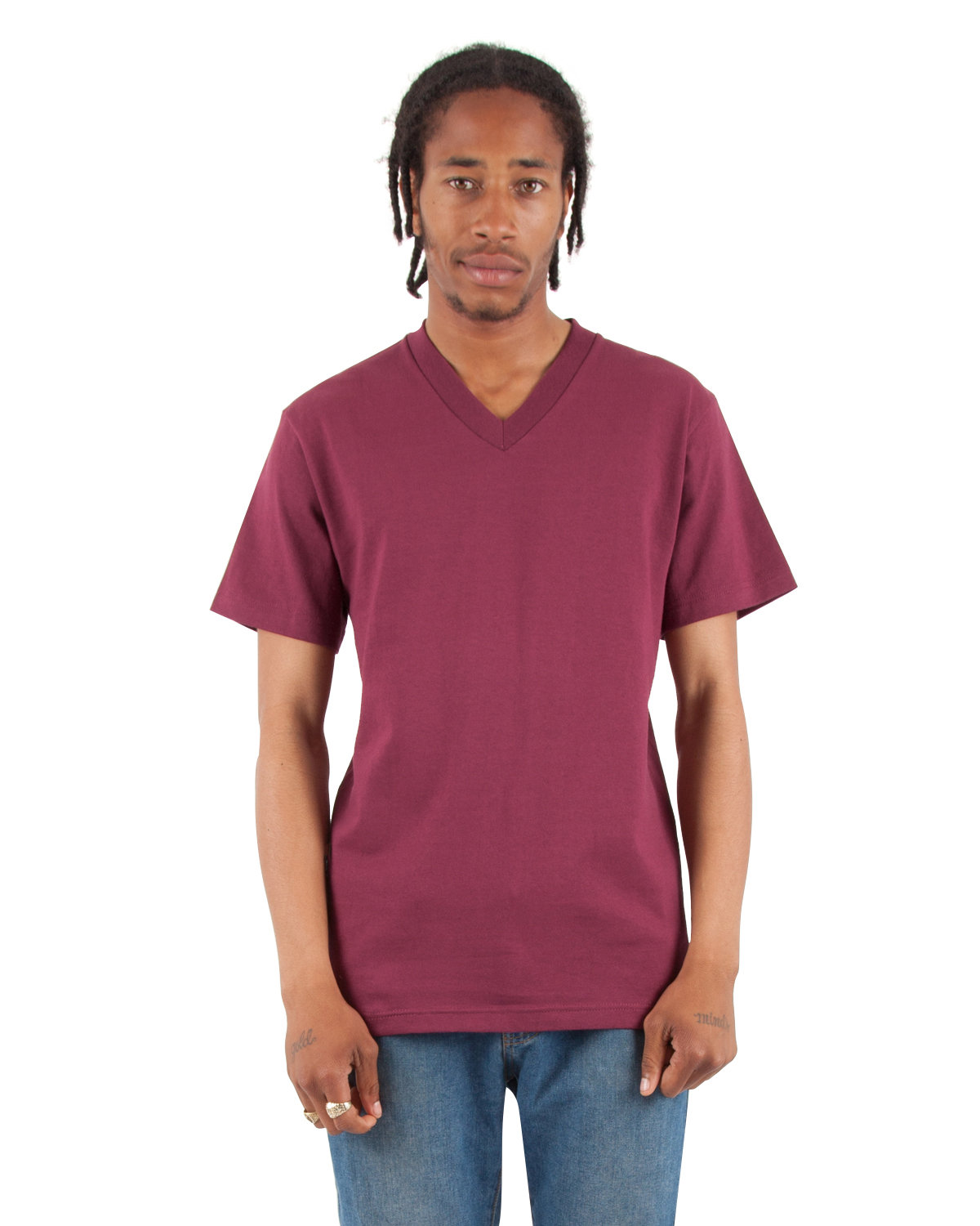 SHVEE Shaka Wear Adult 6.2 oz., V-Neck T-Shirt