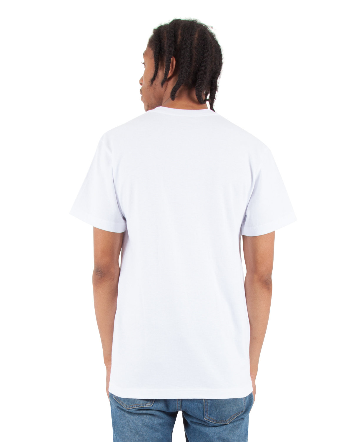 SHVEE Shaka Wear Adult 6.2 oz., V-Neck T-Shirt - Back Image