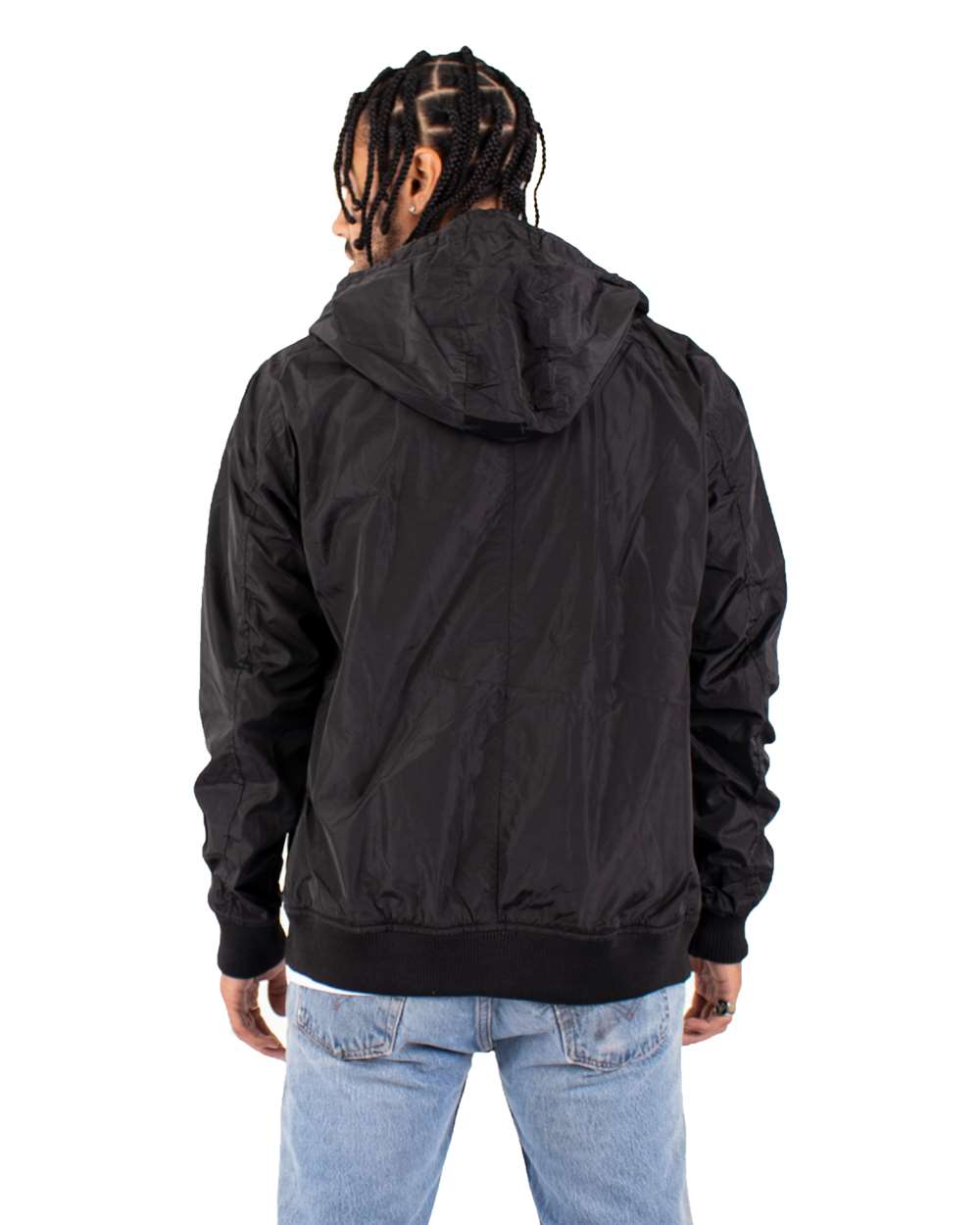 SHWBJ Shaka Wear Adult Windbreaker Jacket - Back Image