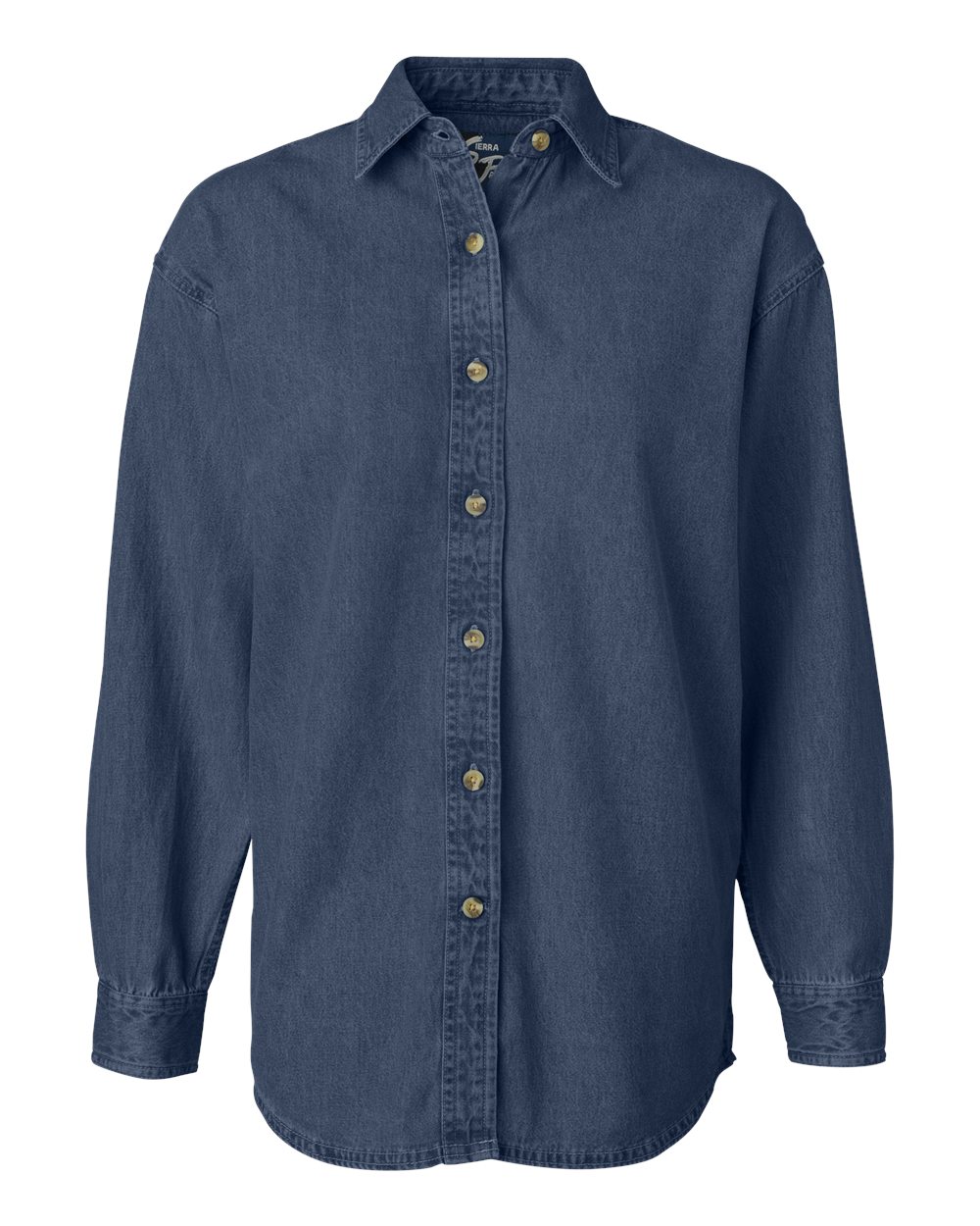 5211 Sierra Pacific Womens Long Sleeve Denim Shirt