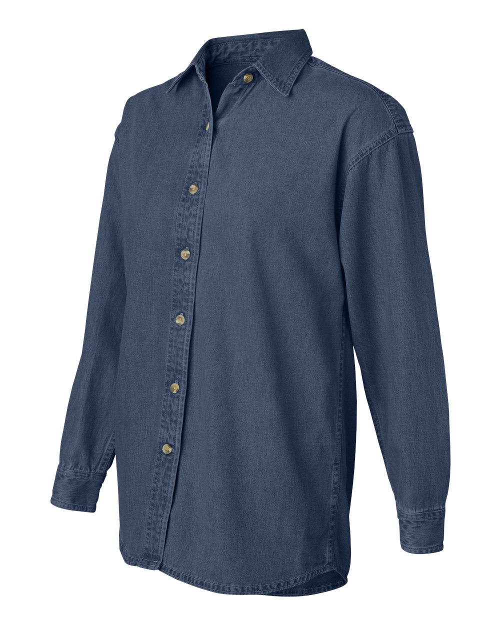 5211 Sierra Pacific Womens Long Sleeve Denim Shirt - Siide Image